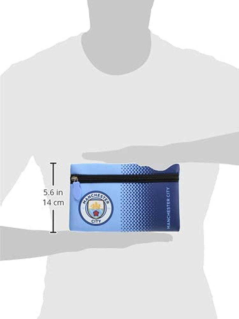 Manchester City Football Club Manchester City FC Official Crest Design Pencil Case Pouch image number 1
