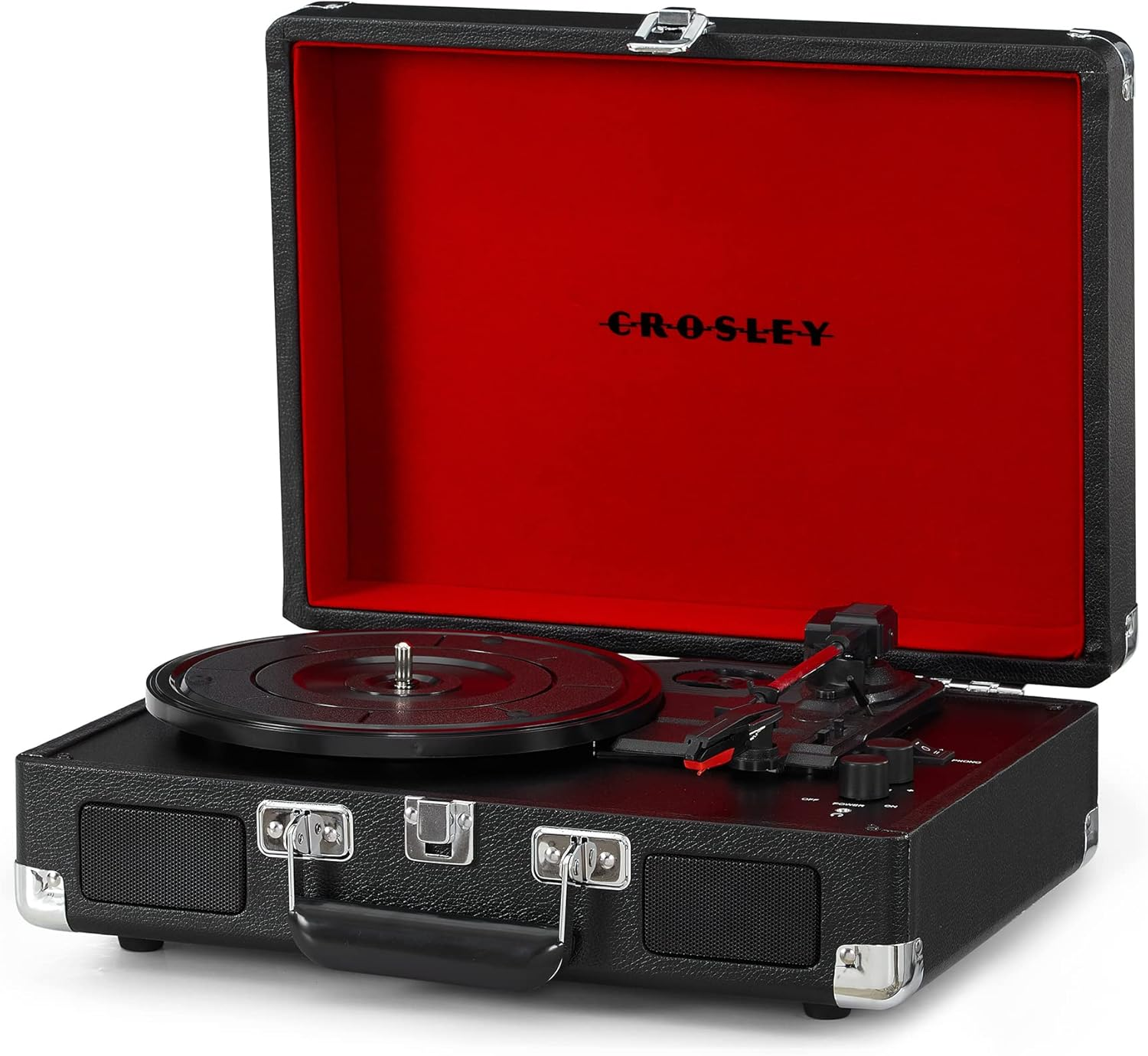 Crosley Cruiser Deluxe Vintage Suitcase Turntable (Blue) and Weeknd - Starboy [Bundle] image number 2