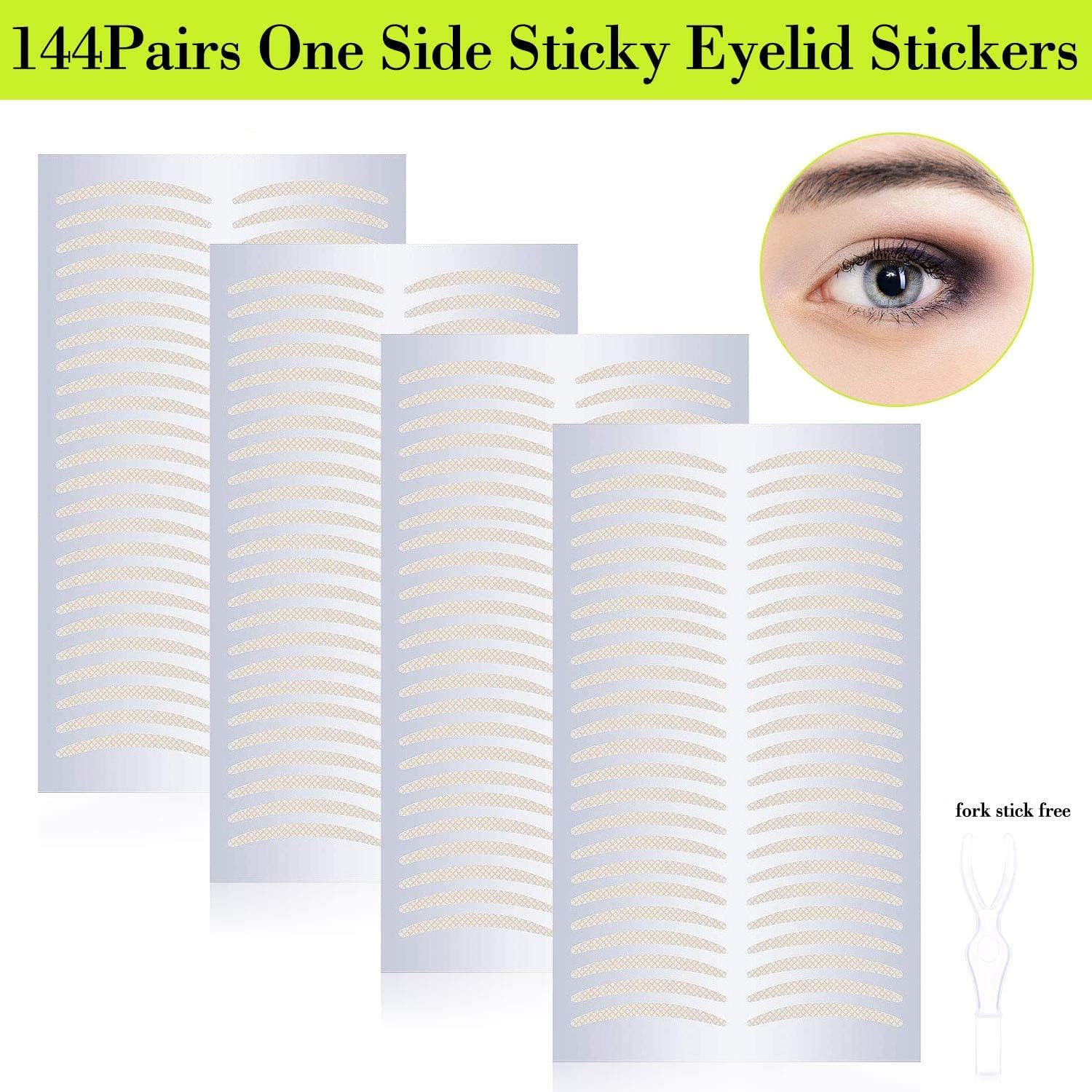 Breathable Single Side Sticky Double Eyelid Tape Paste Stickers Medical Grade Latex Free Eyelid Tapes, Perfect for Hooded Droopy or Mono-Eyelids (Slim) image number 5