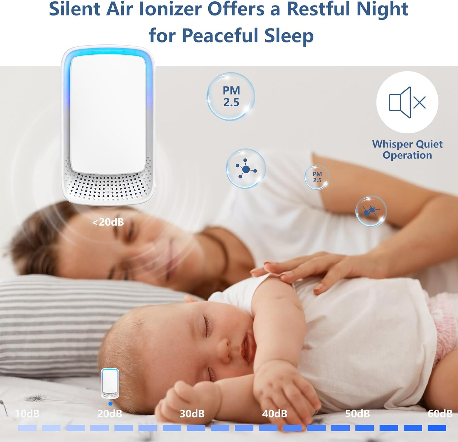 4 Pack Plug-In Negative Ion Ionizer for Home, Office, Kitchen, Bedroom, Bathroom - Filterless, Quiet Operation, Portable Mini Air Cleaner image number 4