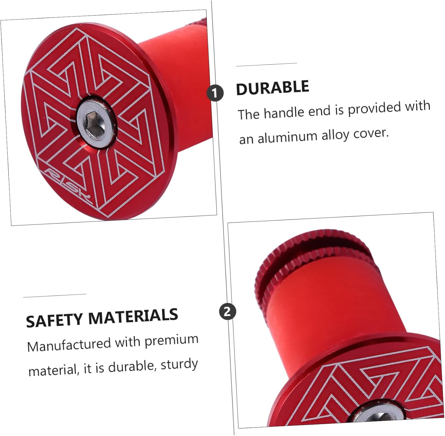 BESPORTBLE 2 Pcs Aluminum Bar Plugs - Stylish & Durable Cycling Handlebar Accessories image number 6