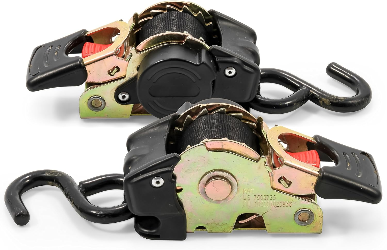 Camco Retractable Transom Tie down Strap - Secures Your Boat While Traveling |Bolt-On Design |1,500 Lb. Break Strength | Measures 1&rdquo; W , 5 &frac12; &rsquo; L |Durable & Corrosion Resistant Design - (50032) image number 2