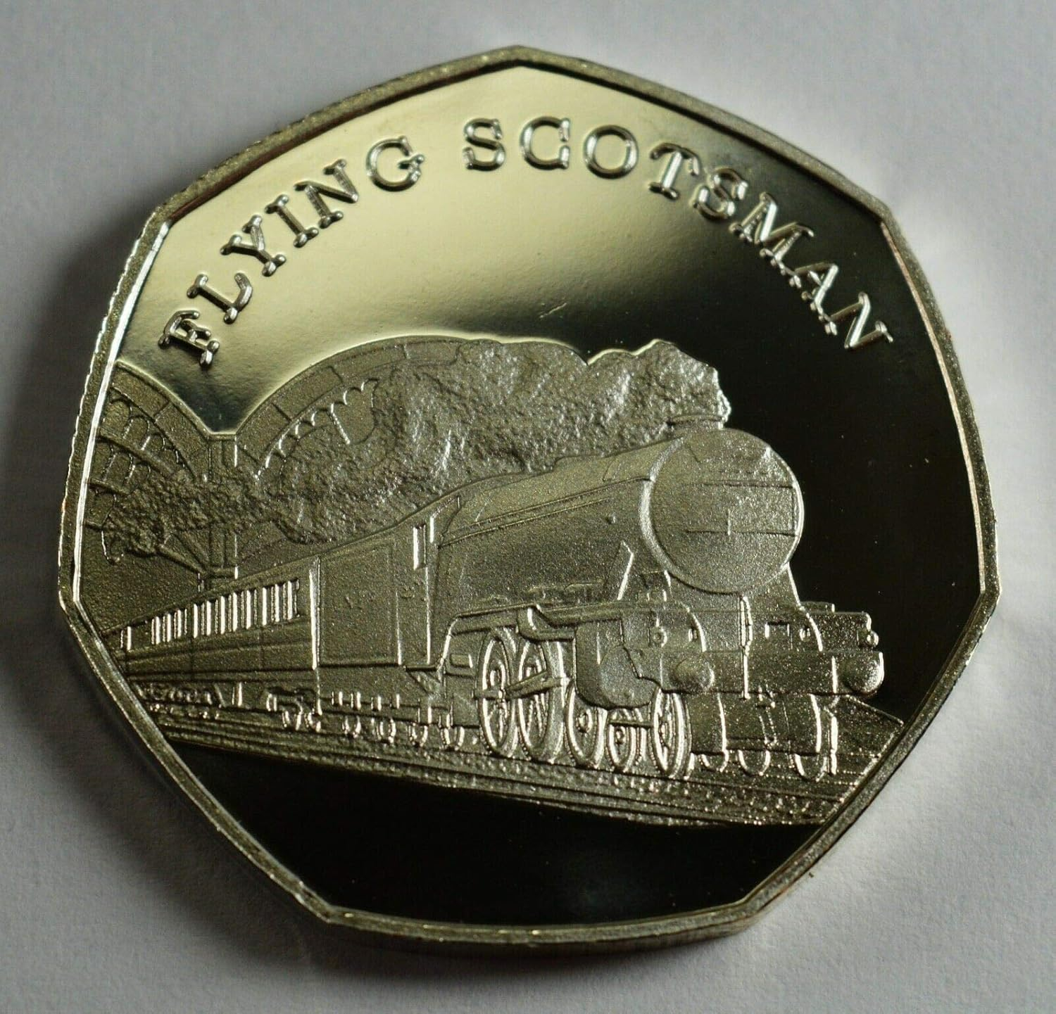 The Commemorative Coin Company - the Flying Scotsman & the Mallard Fine Silver Commemoratives in 50P Coin Display Case. Steam Railway Engines/Locomotive/Train image number 3