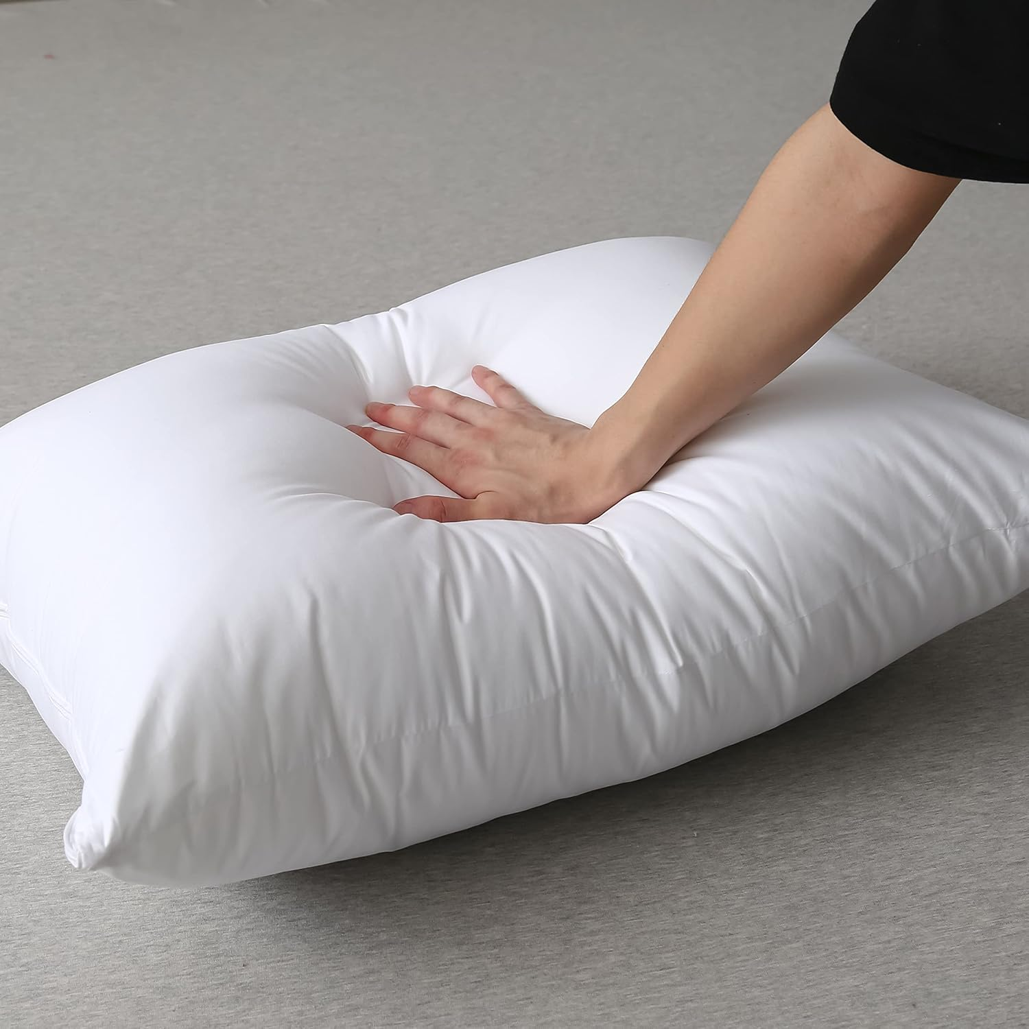 Three Geese Adjustable Layer Pillow,Assembled Bed Pillow, Soft Cotton Cover Blend,Good for Side and Back Stomach Sleeper, Standard/Queen Size,Packaging Include 1 Pillow. image number 3