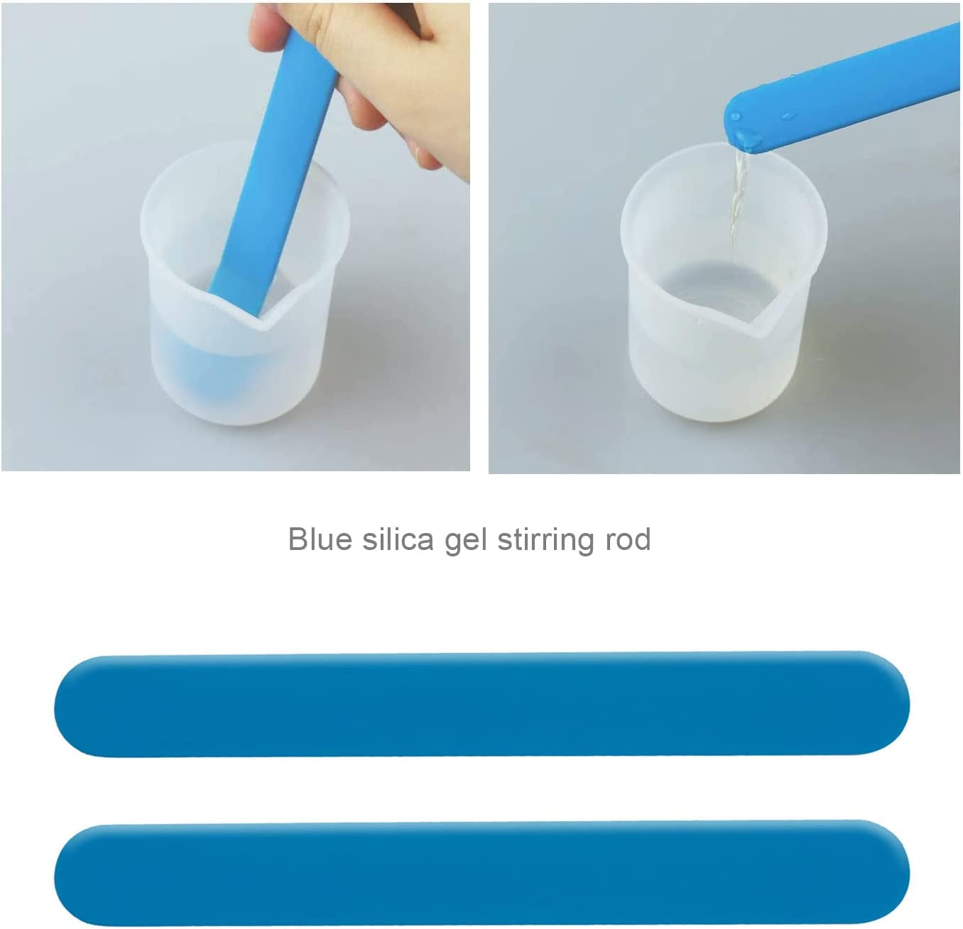 Emsea Silicone Stir Sticks 6Pcs Facial Makeup Stirring Rods for Mixing Resin Epoxy Liquid Paint Making Glitter Tumblers Making DIY Crafts Face Mask Mixing and Application image number 1