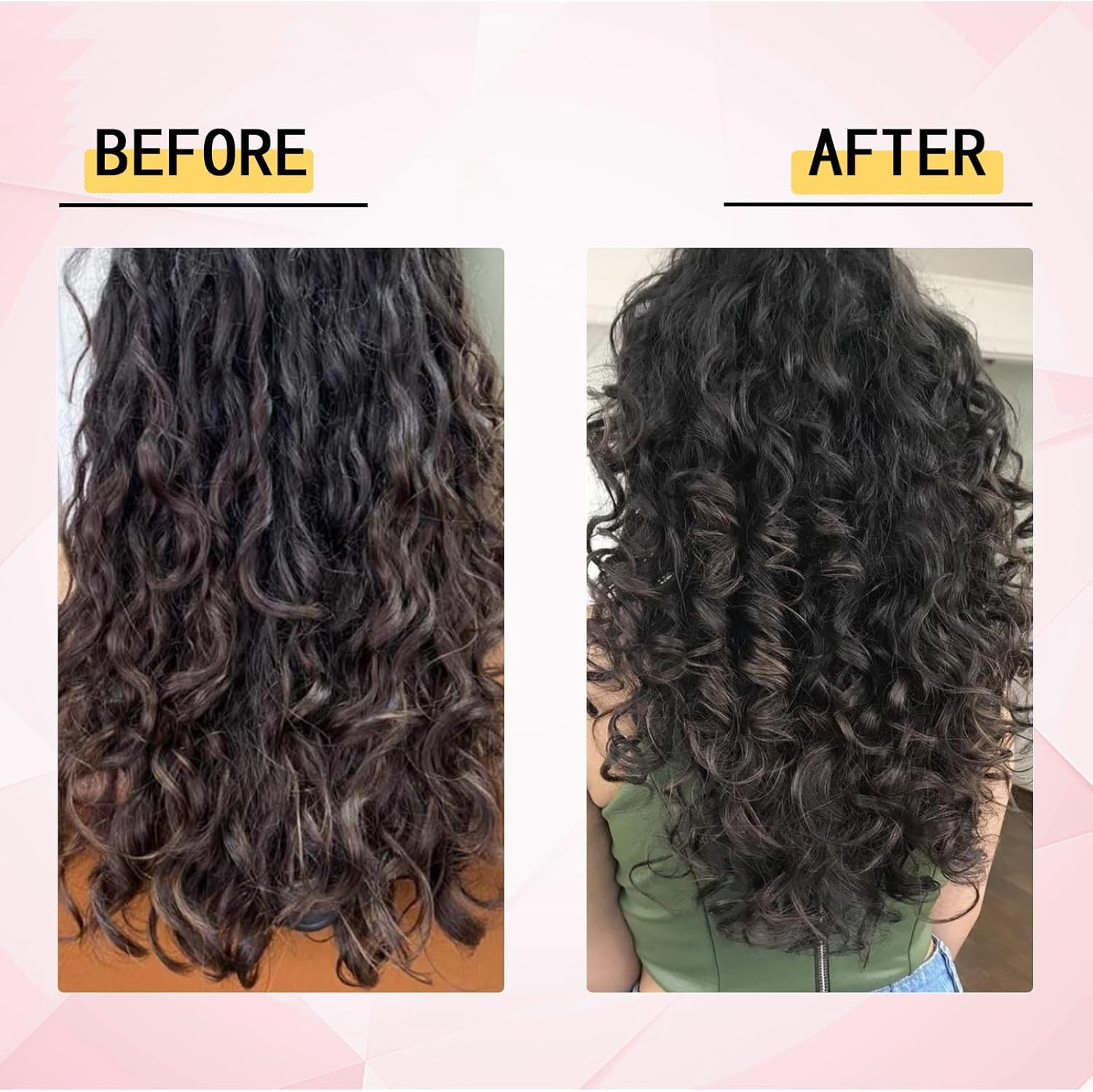 Curl Defining Brush for Curly Hair &ndash; Detangling & Styling Brush for Wet or Dry Hair &ndash; Reduces Frizz, Shapes & Lifts Curls (Rose Pink) image number 3