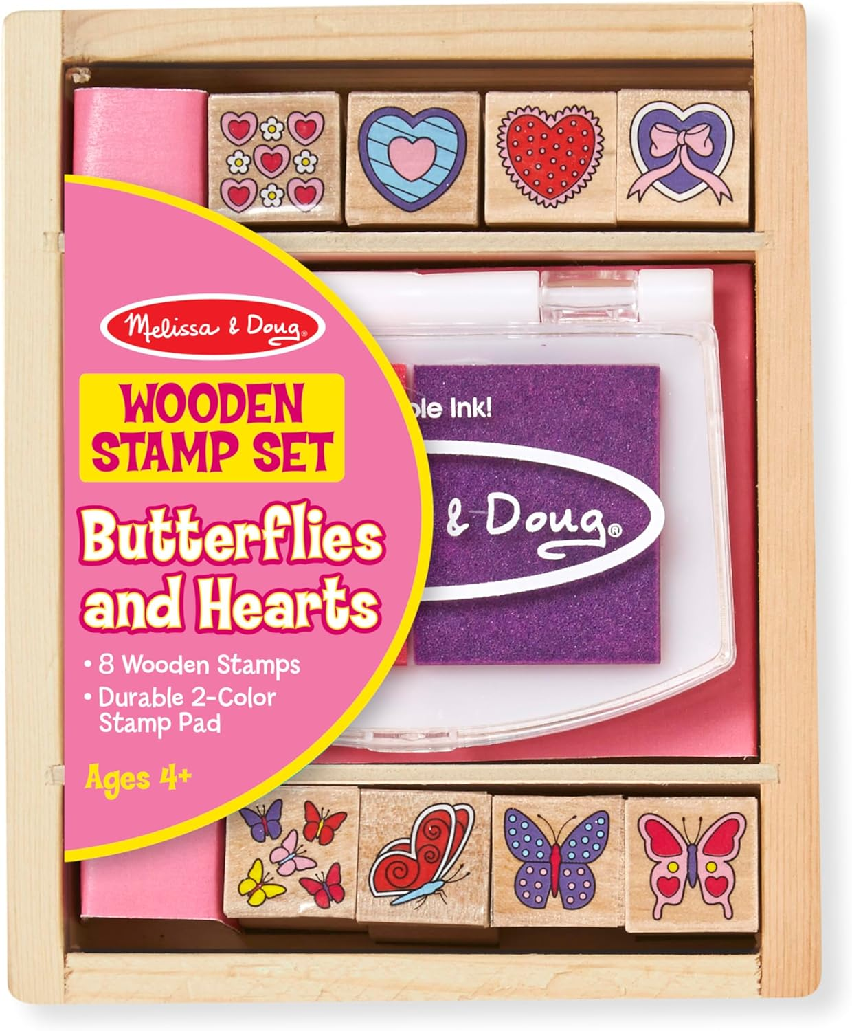 Melissa and Doug - Butterfly and Hearts Stamp Set image number 3