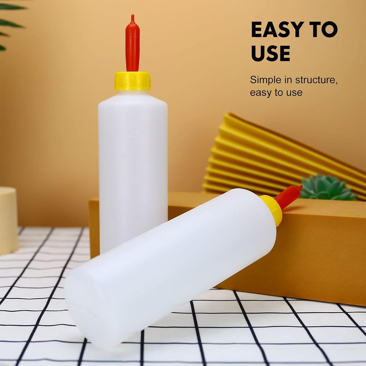 AIMALL 400Ml Animal Feeding Bottles with Soft Red Pacifiers, 20PCS Squeeze Plastic Milk Bottles for Lambs Calves Piglets Goats, 9.25In X 2.36In Easy Grip Feeder image number 6