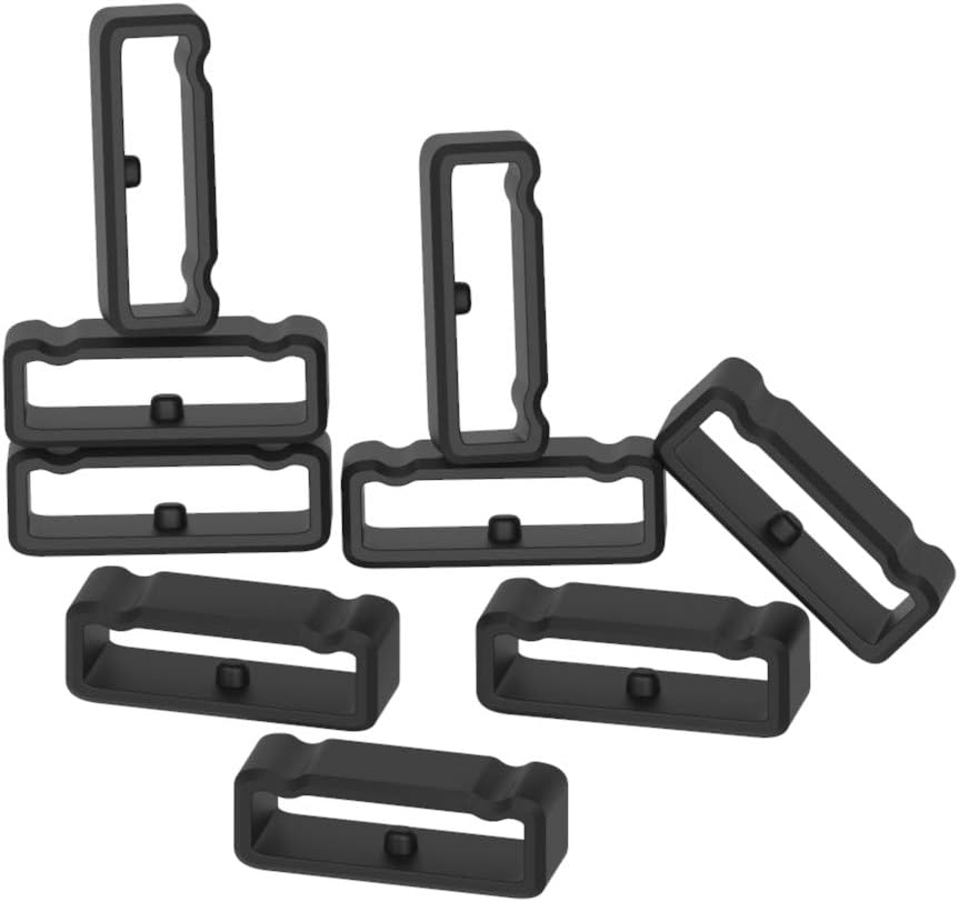 6-Pack Band Keeper Compatible with Suunto 9&9 Baro/Suunto 7/Suunto D5/Suunto Core/Suunto Traverse/Suunto Ambit 3 2 1/Suunto Spartan Sport Wrist HR Fastener Ring Silicone Band Holder Clips Security Loop image number 4