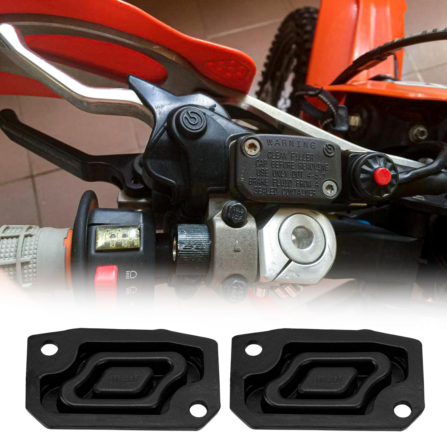 Front Brake Clutch Master Cylinder Gaskets Replacement Compatible with XC XC-W XCF SX SXF EXC EXCF TPI Six Day 125 250 300 350 450 500 image number 3