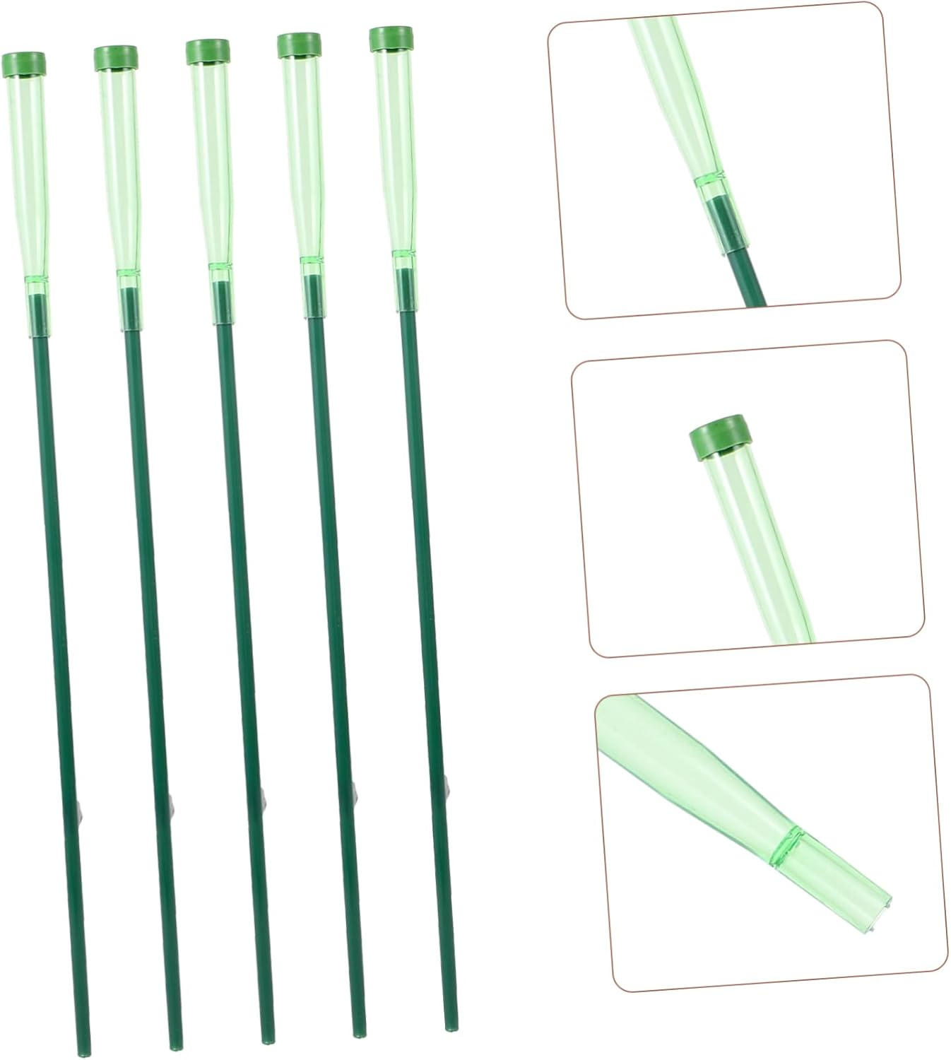 CANIGHT 5Sets Flower Nutrition Tubes Fresh-Keeping Culture Vials Flower Plastic Vials Floral Water Tubes for Florist DIY Arrangement image number 2