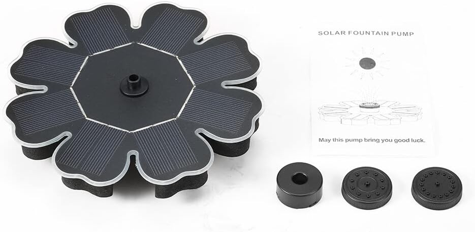 Solar Power Pump Rose Bird Bath Fountain Pump 2W Standing Floating Brushless Watering Submersible Pump for Outdoor Birdbath Garden Pond Pool image number 3