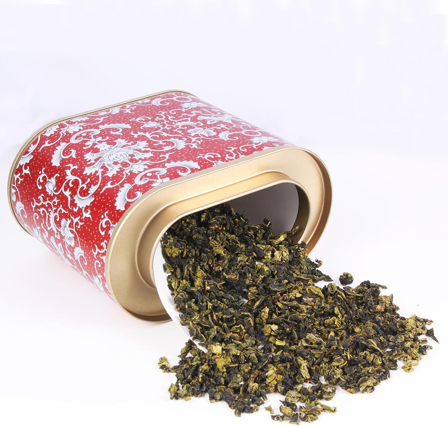 3-Pack Large Tea Tins for Loose with Lid - Metal Sealed Jar Canister Oval Shape 3.53~7Oz Small Tin Cans Storage Kitchen Canisters Bag Organizer, Coffee, Candy, Herbs image number 4