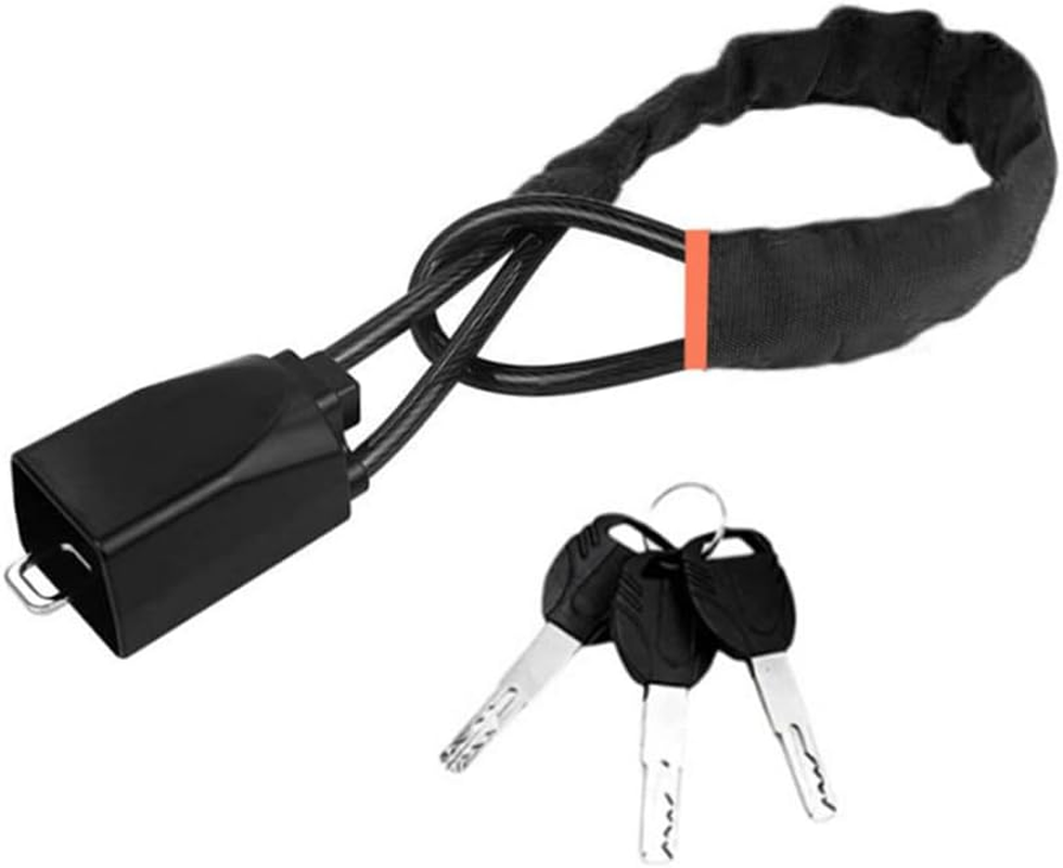 Steering Wheel Lock, Steering Wheel Lock Seat Belt Lock Universal anti Theft Car Device Car Lock Theft Prevention with 3 Keys for Car Security Fit Most Vehicles Truck SUV Van(Black)