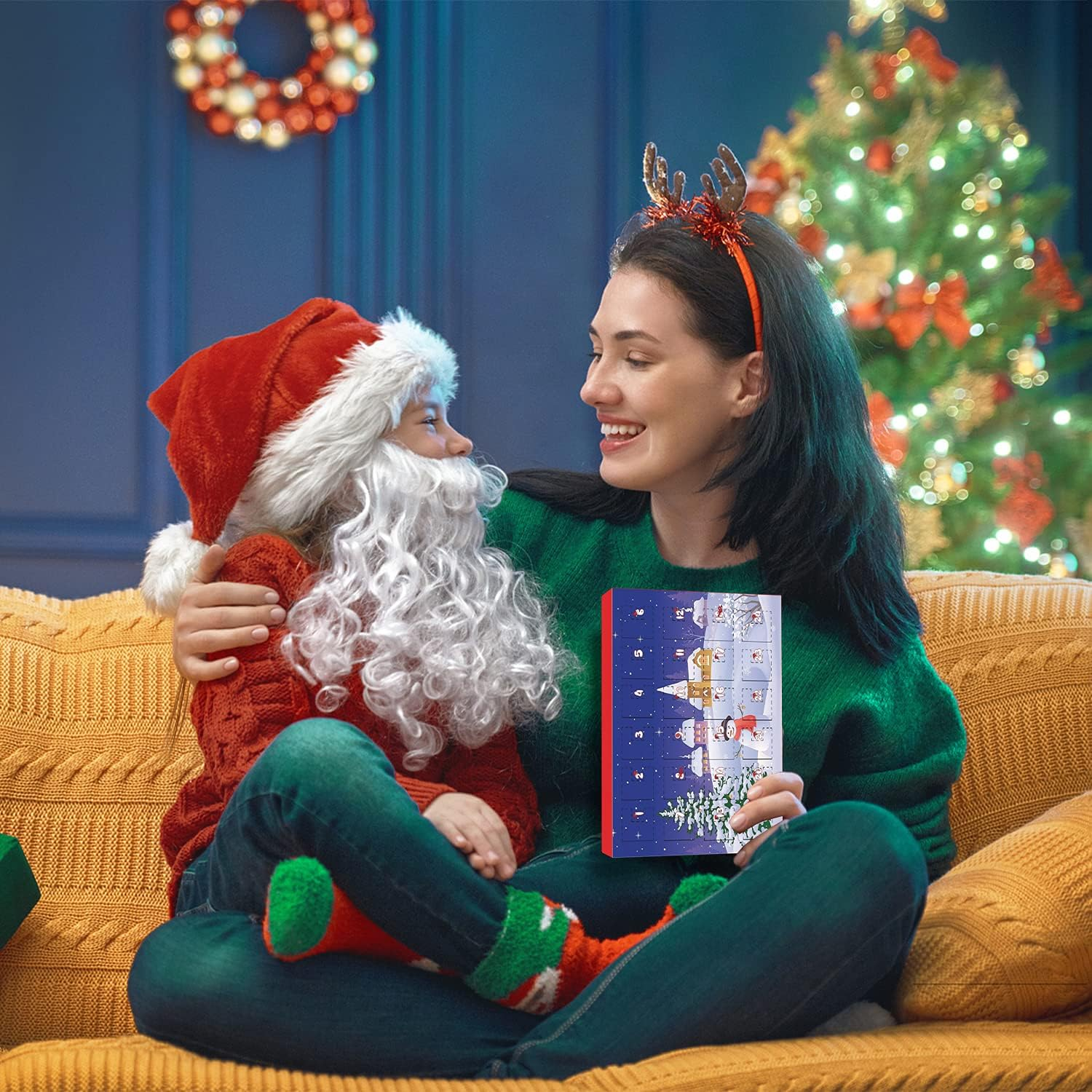 Novernat Charm Bracelet Advent Calendar 2024 DIY Jewelry Making Kit 24 Days Christmas Countdown Calendar for Girl Kids Teens image number 4