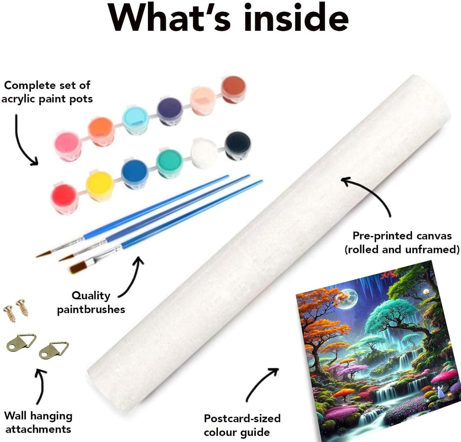 Paint by Numbers,Paint by Numbers for Adults and Beginner, DIY Acrylic Painting Kits on Canvas Paint by Number Landscape Oil Painting for Home Wall Decor16X20Inch image number 3