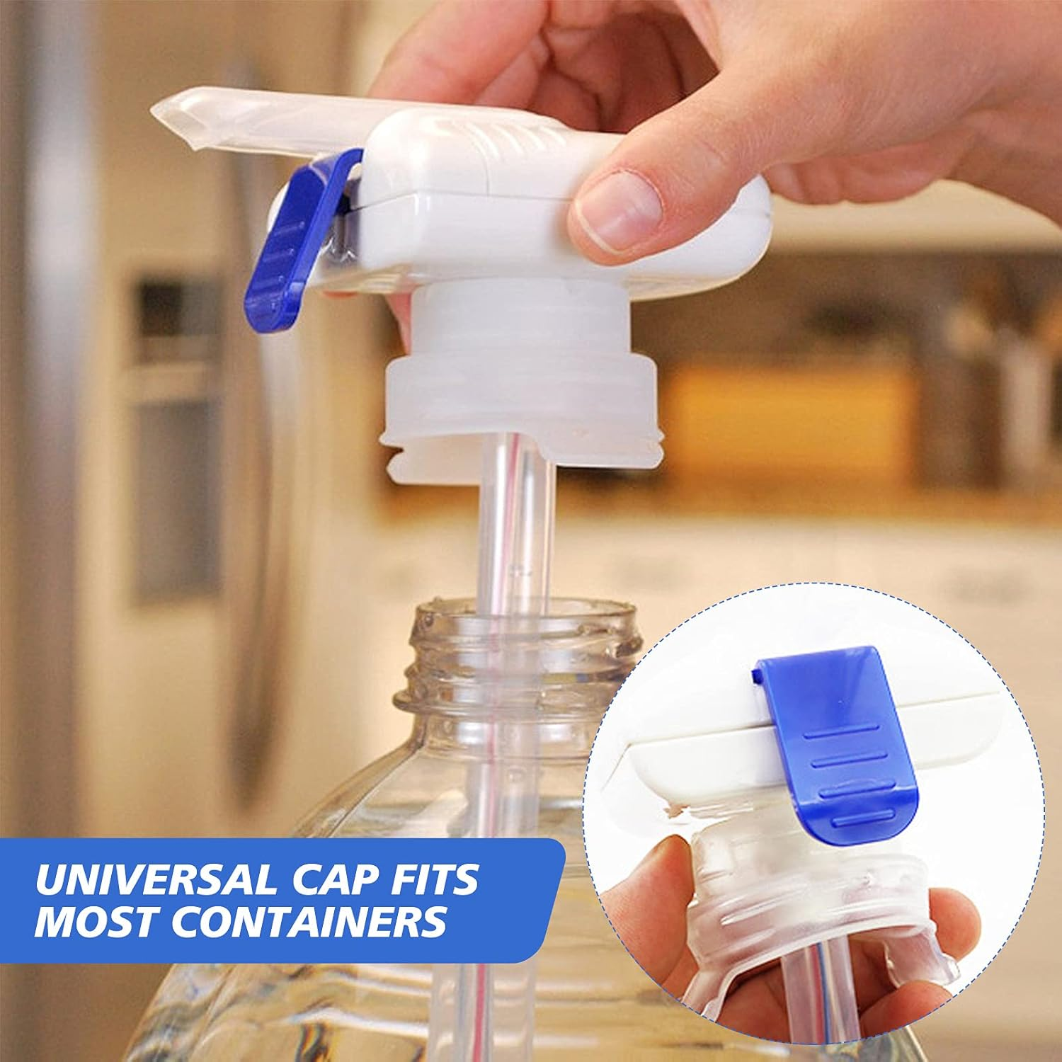 2 Pack Auto Drink Dispenser, Electric for Milk, Juice, Beer - Spill-Proof Beverage Dispenser for Home, Kitchen, Party, Wedding, Outdoor Decoration, Medium, Blue image number 4