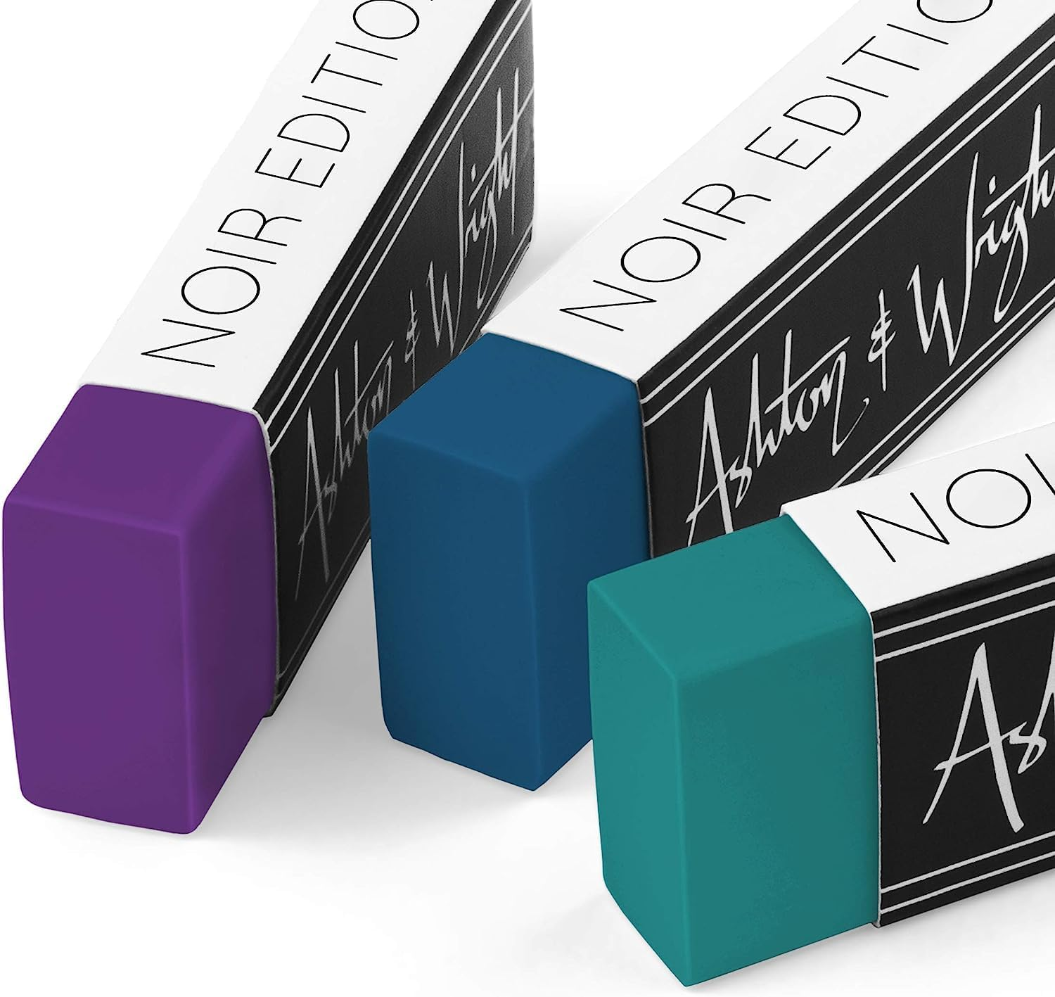 Ashton and Wright - Classic Eraser - Latex Free Plastic Rubber - Pack of 5 Midnight Tones