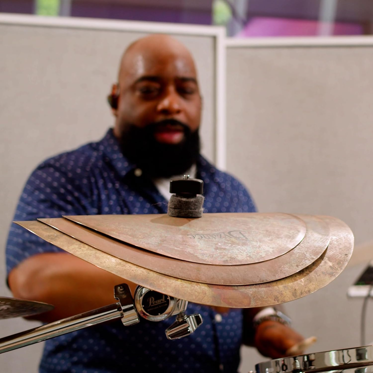 Meinl Cymbals Byzance Vintage 10/12/14 Inch Smack Stack Cymbal (Video) for Drum Set (35,56Cm) B20 Bronze, Raw Finish (B024VSM)