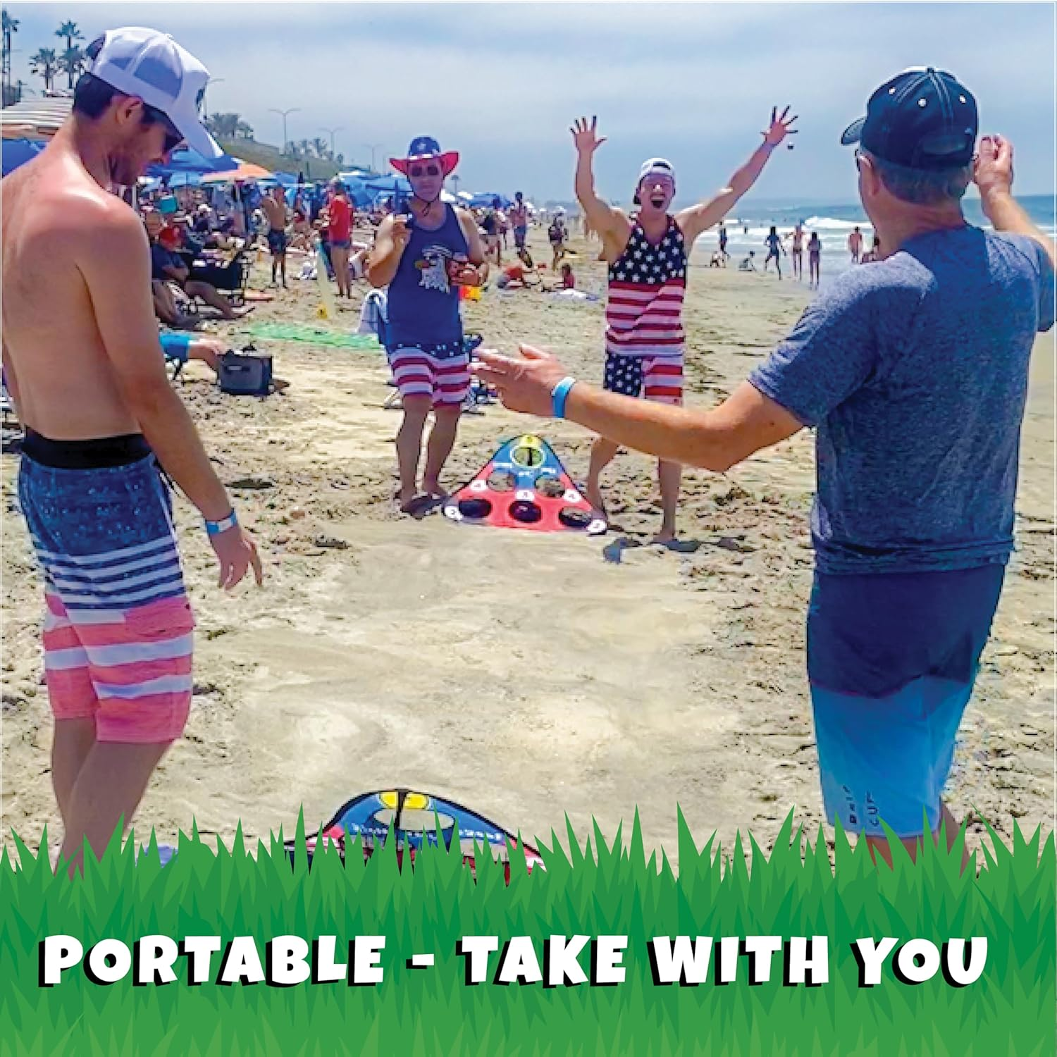 TOSS & ROLL NN' Hole - Portable Cornhole Game for Water or Land | for All Ages image number 5