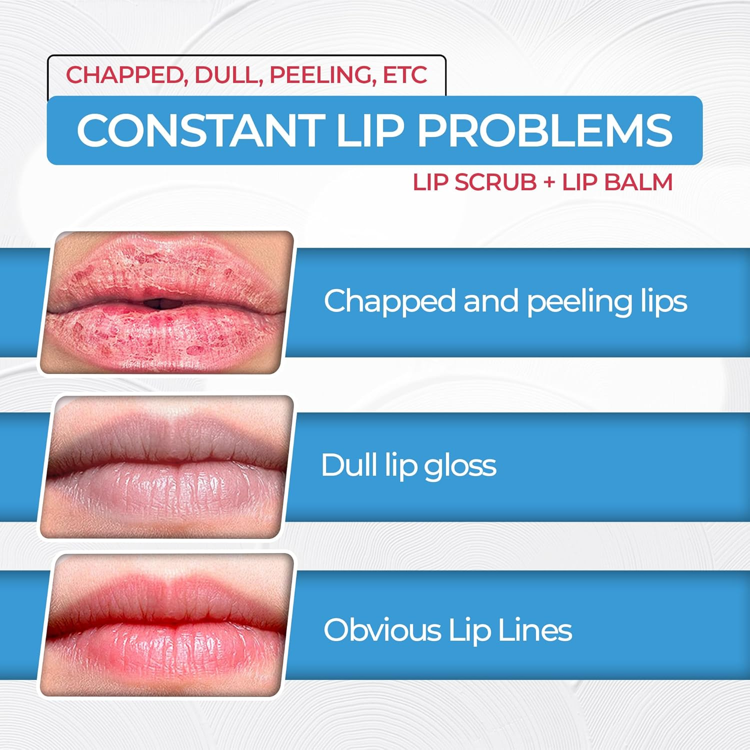 2-In-1 Lip Care Kit &ndash; Blueberry Lip Scrub Exfoliator (28G) & Strawberry Moisturizing Lip Balm (20G) | Lip Lightening for Dark Lips | Exfoliating Lip Scrub & Lip Balm Set for Soft, Hydrated Lips (48G)