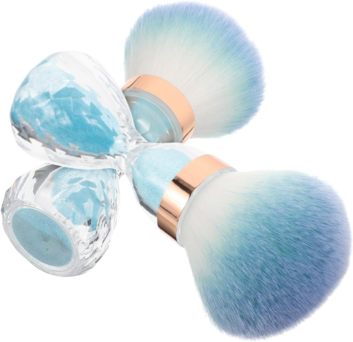 2Pcs Soft Large Head Nail Dust Brushes for Manicure Dust Removal Pink and Home Use Cleaning Tools