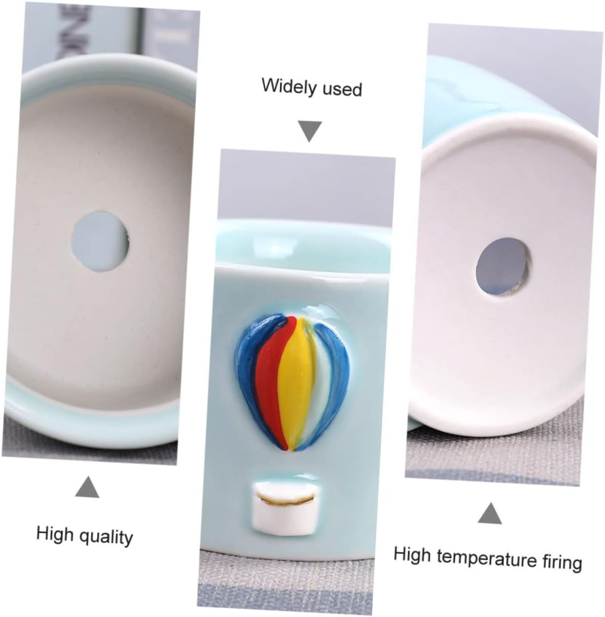 Ceramic round Succulent Container Cute Pot Plant Gardening Succulent Pot Artistic Flowerpot for Plant Lovers image number 1