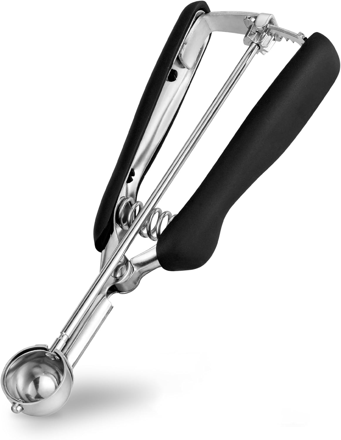 TJ POP Small Cookie Scoop Set - 3 Pcs Include 1 TSP / 2 TSP / 3 TSP Cookie Dough Scoops Ice Cream Scoopers, 304 Stainless Steel Cookies Scoops for Baking, Good Soft Grips, Quick Trigger Release