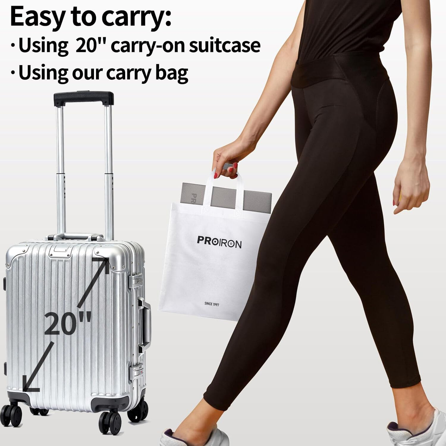 PROIRON Yoga Mat Folding Travel Yoga Mat TPE Eco-Friendly Non Slip Double-Sided Exercise Mat Foldable Easy to Carry to Class Beach Park Travel Picnics 6 Mm Thick(With Storage Bag) image number 5