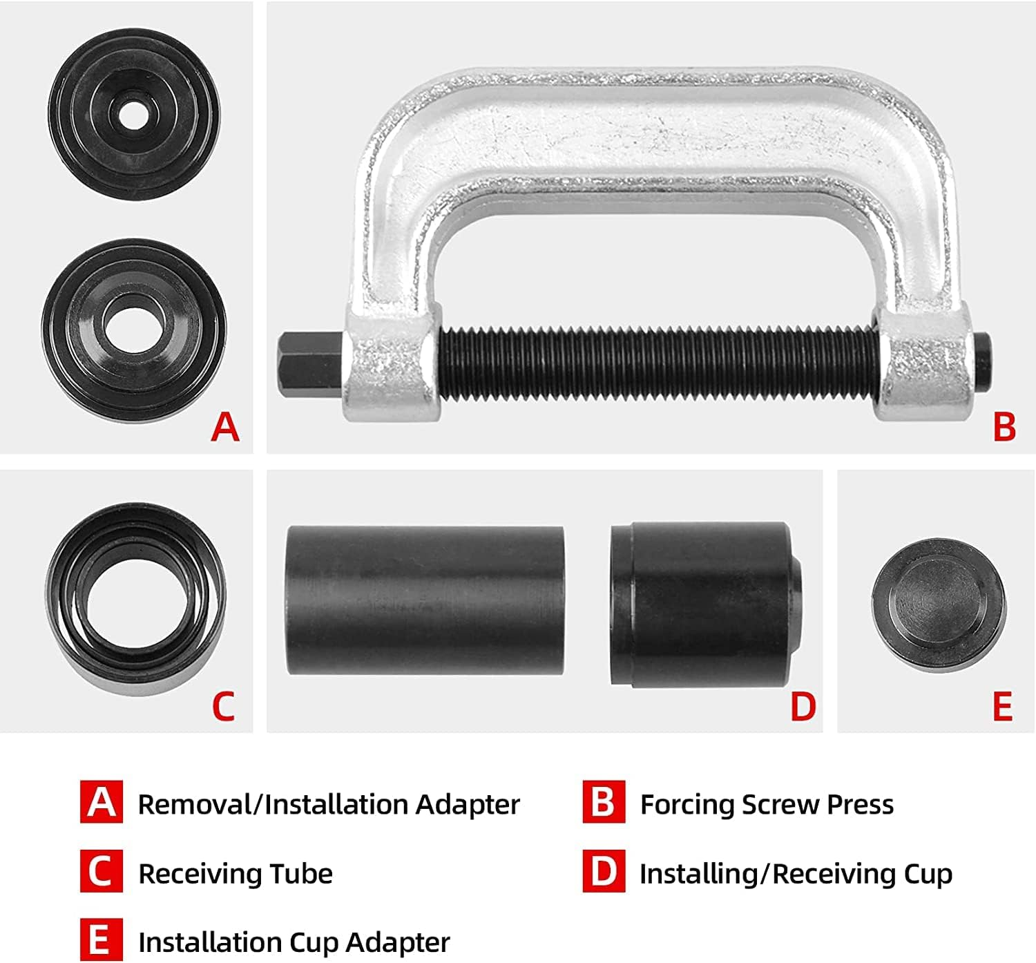 DAYUAN Ball Joint Press & U Joint Removal Tool Kit with 4X4 Adapters for Most 2WD and 4WD Cars and Light Trucks - Blue image number 1