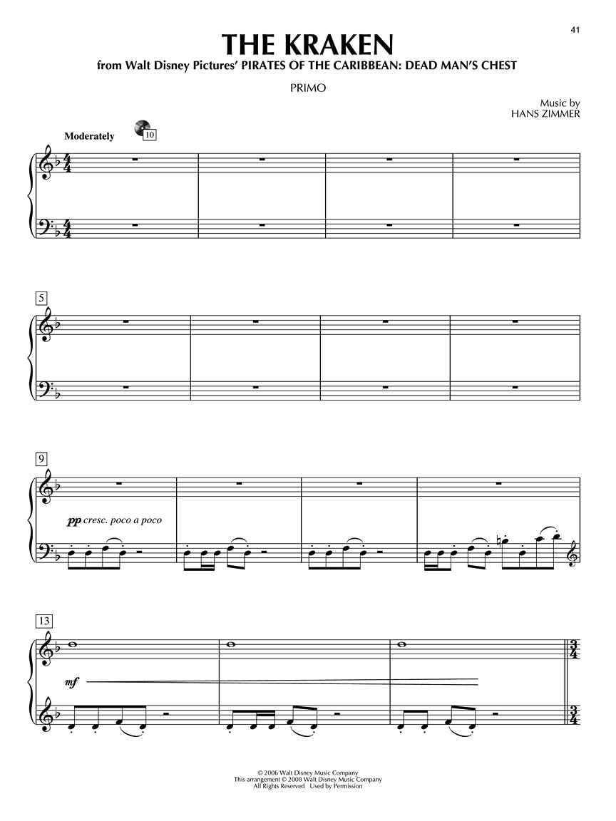 Pirates of the Caribbean - Piano Duet Play-Along Volume 19 Book/Online Audio: Piano Duet Play-Along Volume 19 Nfmc 2020-2024 Selection