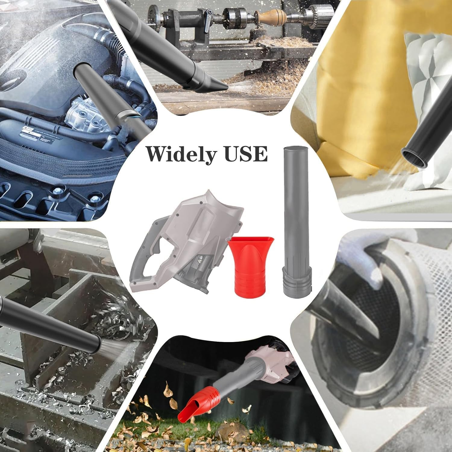 Flat Nozzle for Milwaukee M18 Fuel Leaf Blower, Work for Milwaukee M18 2724-20 & 2724-21(1 Pack, No Tool) image number 5