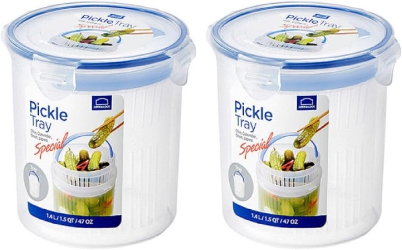 Locknlock Easy Essentials Food Storage Lids/Airtight Containers, BPA Free, Butter-25 Oz, Clear image number 5