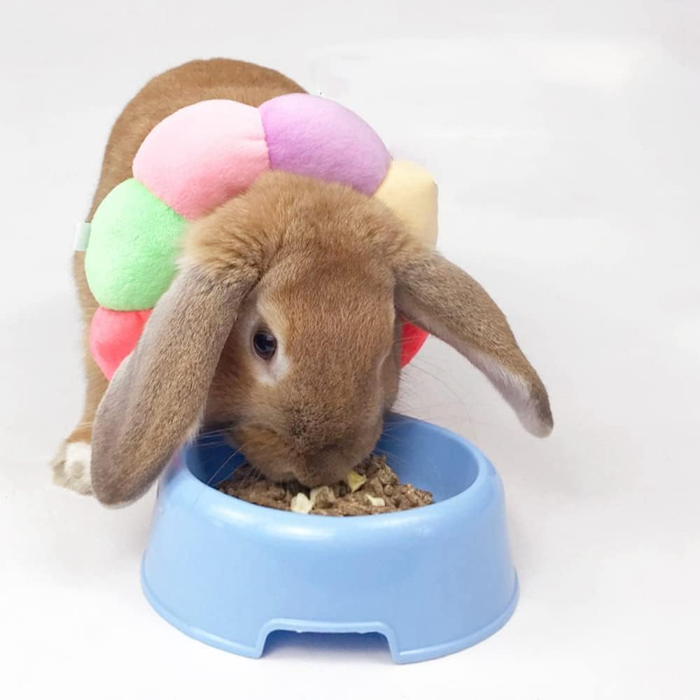 Adjustable Rabbit Protection Cone Collar,Soft Pet Recovery Collar for after Surgery Wound Healing (Seven Colors, XS)