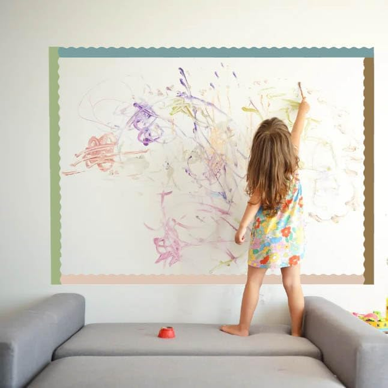 6 Rolls Bulletin Board Borders, Betterjonny 196.8Ft Scalloped Classroom Borders Trim Colorful Bulletin Boarder Decorations for School Bulletin Board White Board Cork Board Decor image number 1