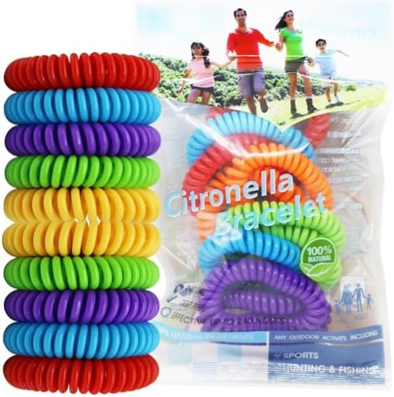 10 Pack Mosquito Bracelets, Deet-Free Waterproof Mosquito Bands Waterproof Outdoor Insect Suitable for Adults and Children image number 3