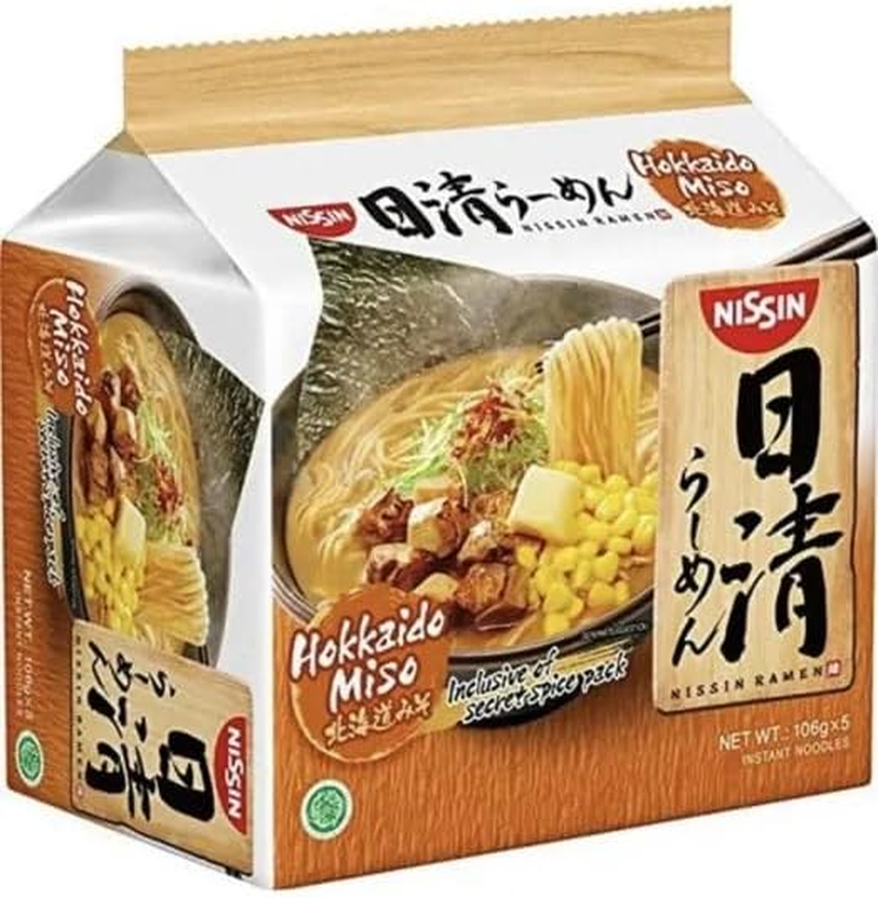 Nissin Ramen Hokkaido Miso Instant Noodle 5 Packets, 530 G image number 2