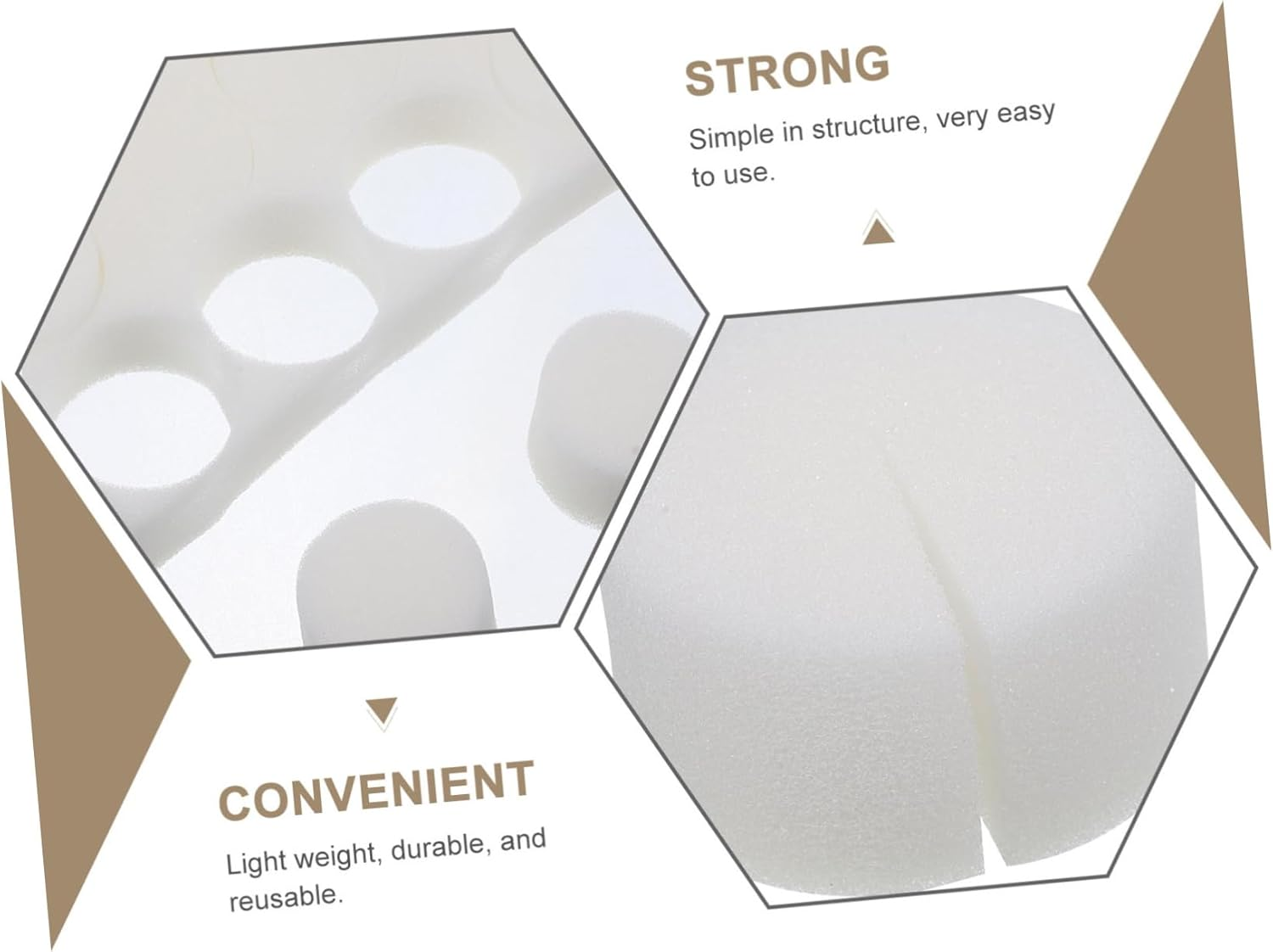 100Pcs Hydroponic Cotton Planting Sponge Soil-Block Hydroponic Planting Tool Sponges Blocks for Seed Germination Soilless Growing Vegetable image number 6