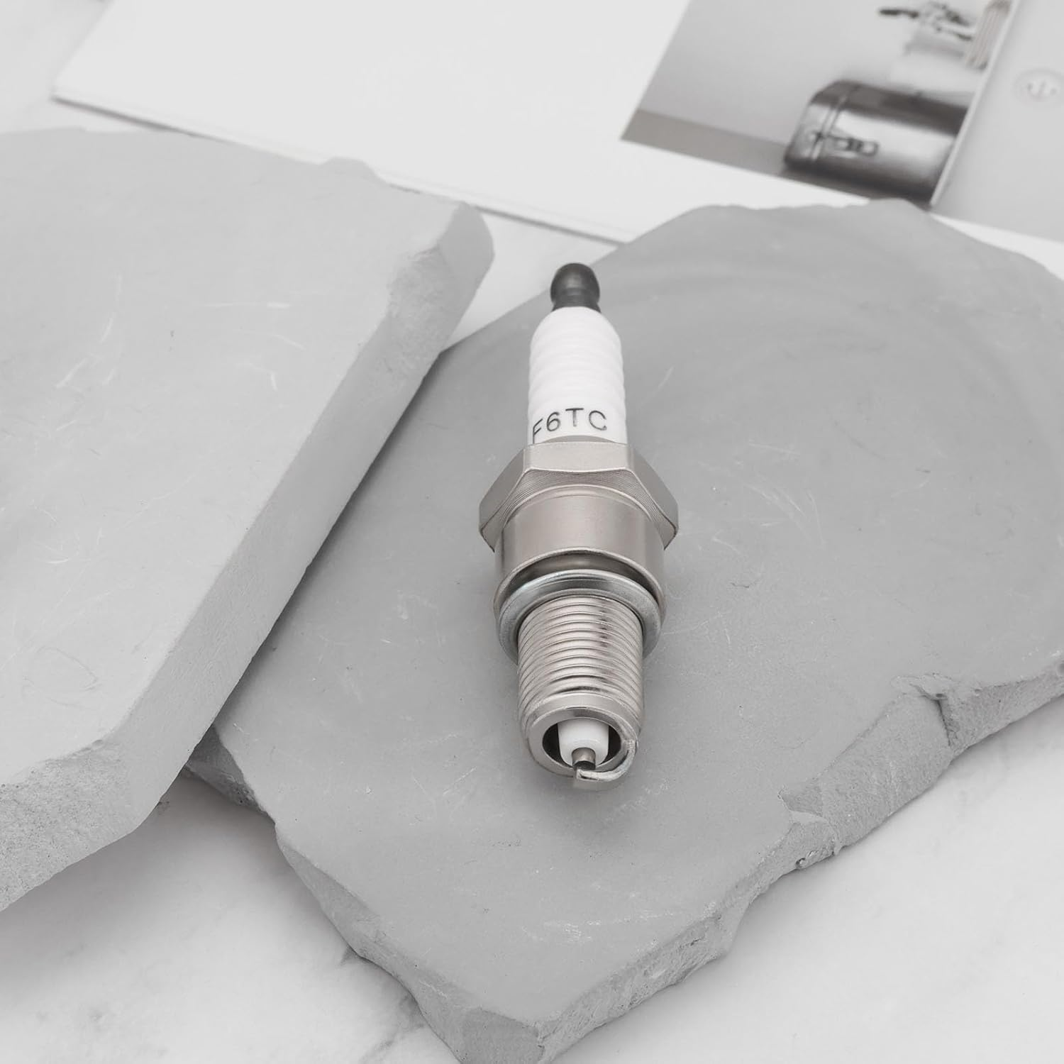 2Pcs BPR4ES 97226 NGK Lawn Mower Spark Plug 14Mm Thread Suitable for Small Engine Garden Tools Lawn Mower Chain Saw Brush Cutter image number 5