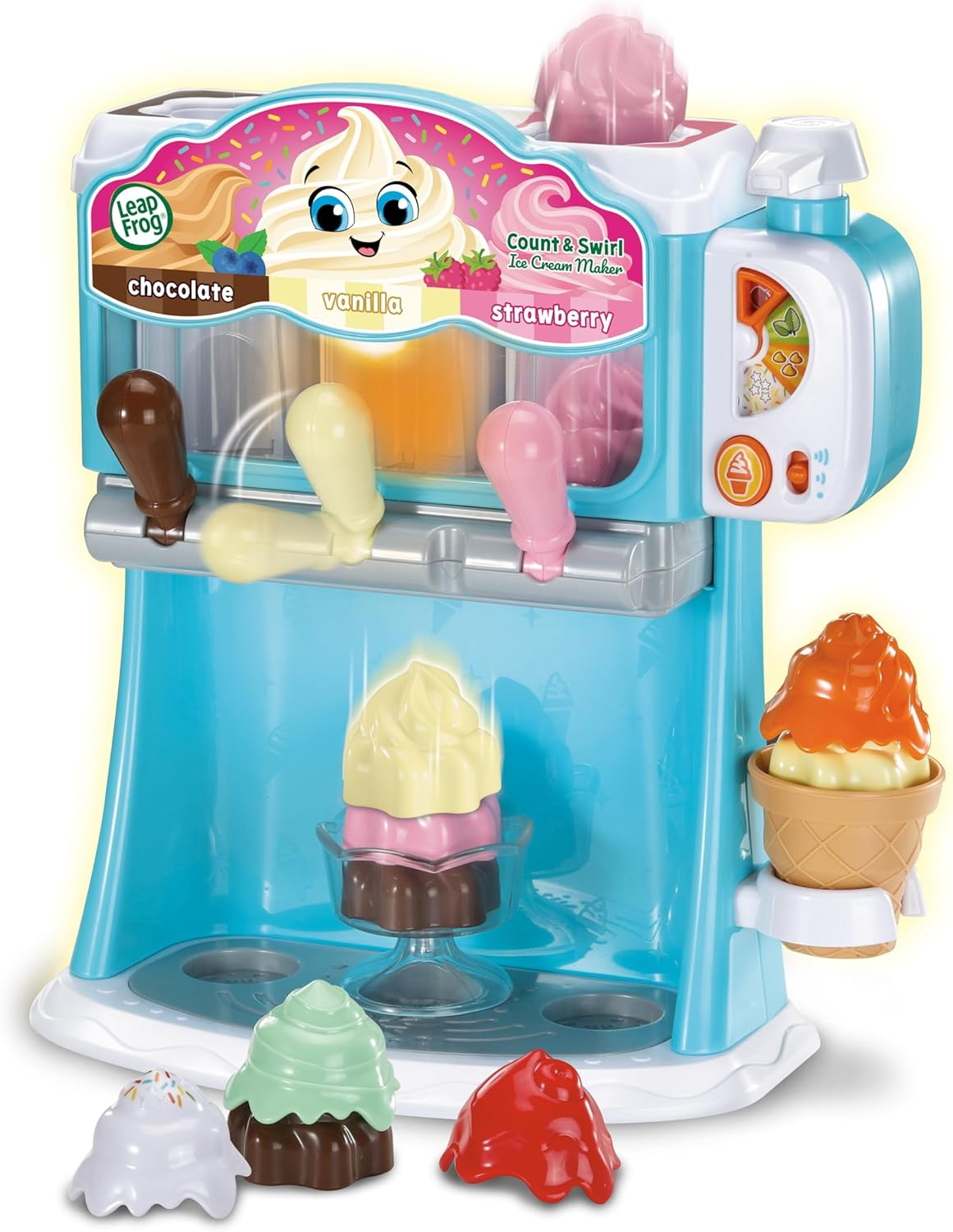 Leapfrog Count and Swirl Ice Cream Maker - Ice Cream Maker, Role Play Toy - 619003 - Multicoloured image number 6