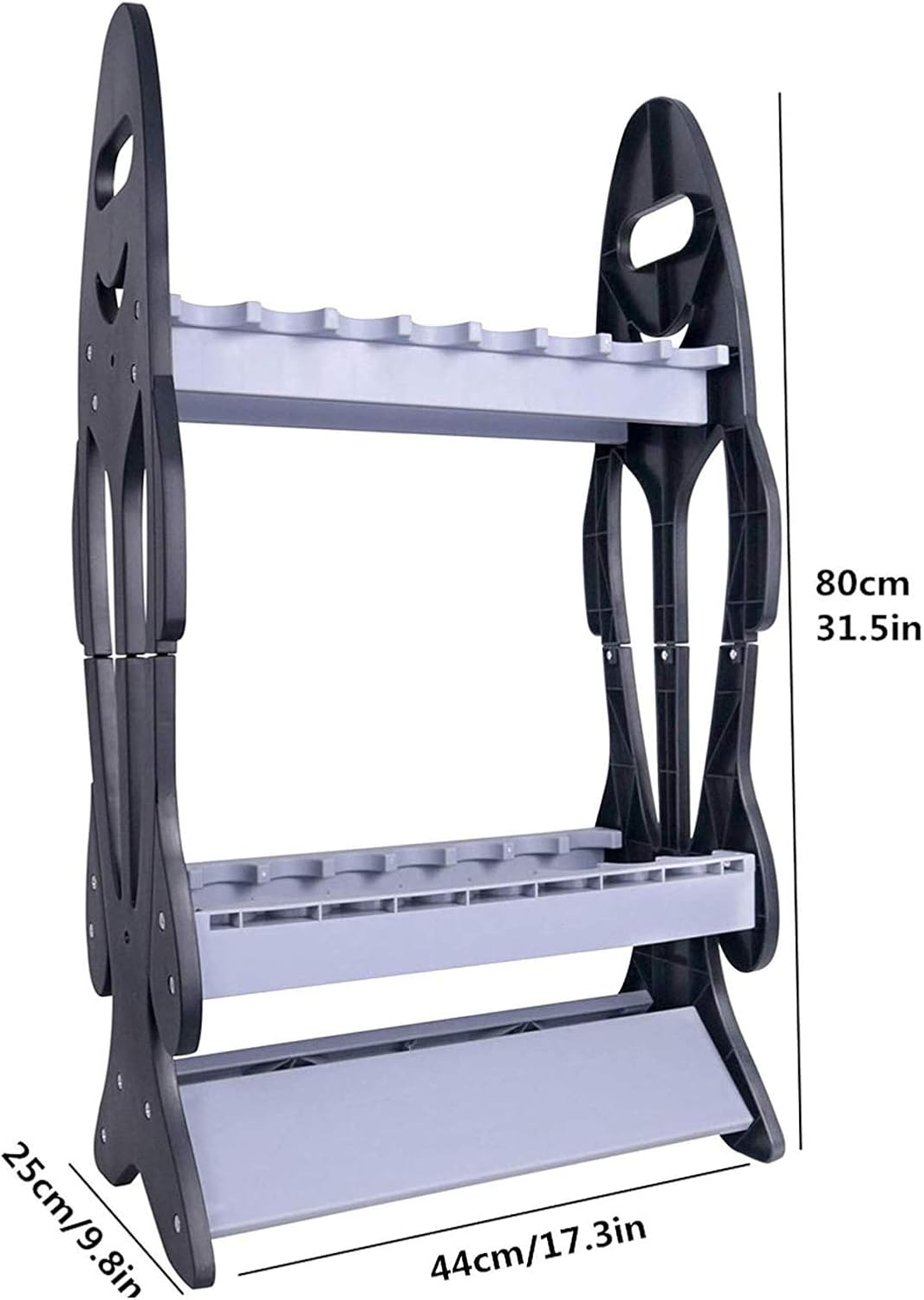 16 Fishing Rod Holder Storage Rack, Fishing Pole Stand Garage Organizer Holds Any Type of Rod or Hiking Sticks Keep It Steady image number 1