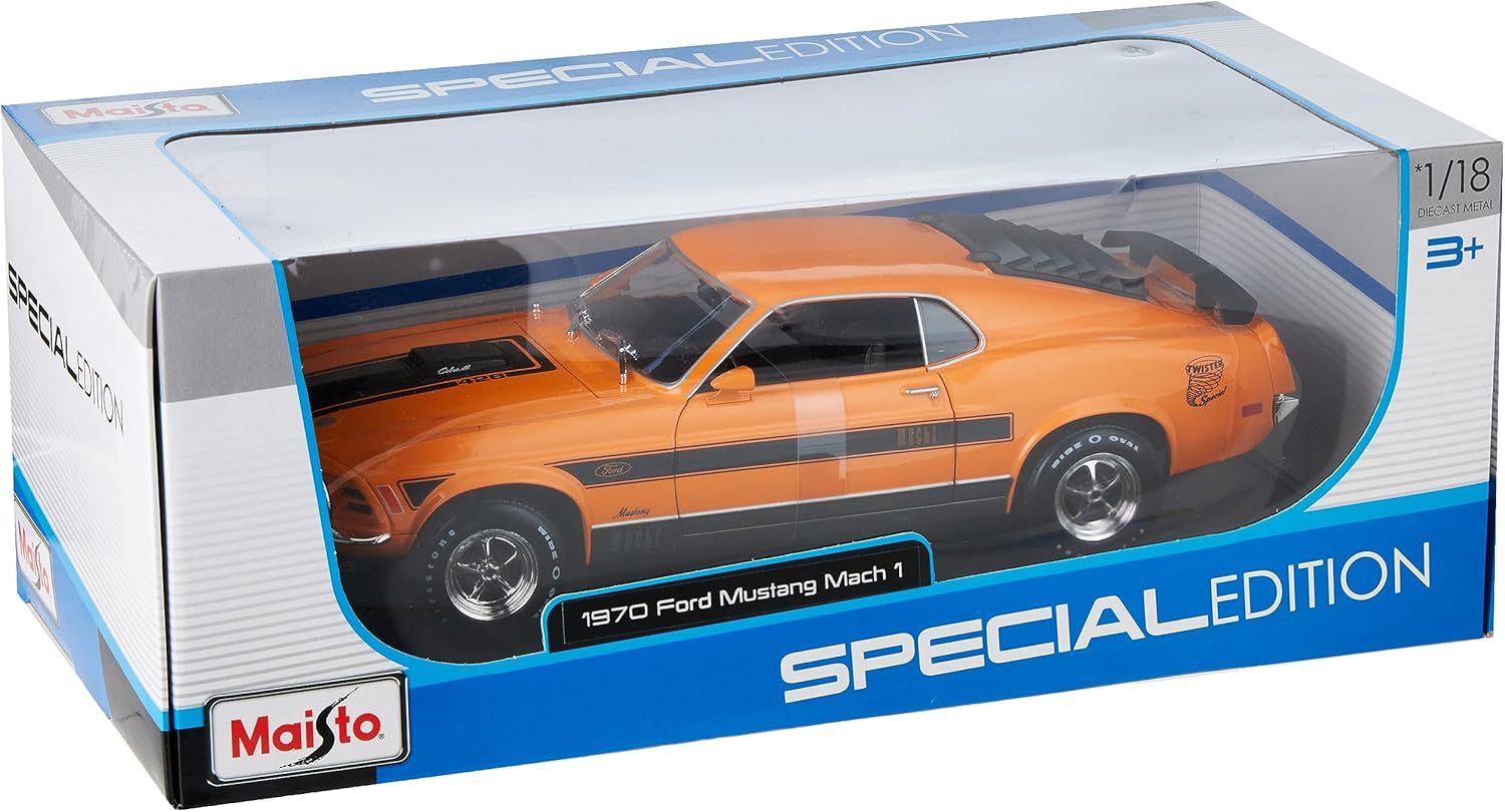 Maisto 1:18 Special Edition 1970 Ford Mustang Mach 1, Orange image number 2