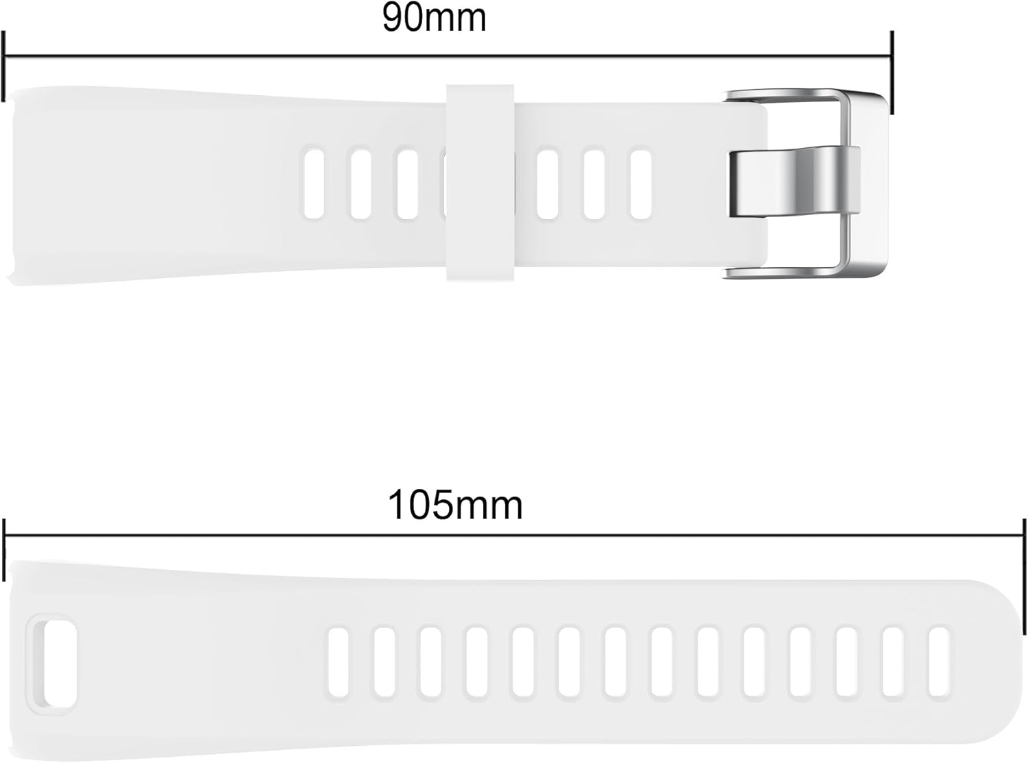 Band for Garmin Vivosmart Hr,Soft Silicone Watch Replacement Adjustable Sport Strap Band with Free Pin Removal Tools for Garmin Vivosmart Hr(No Tracker, Replacement Bands Only) image number 5