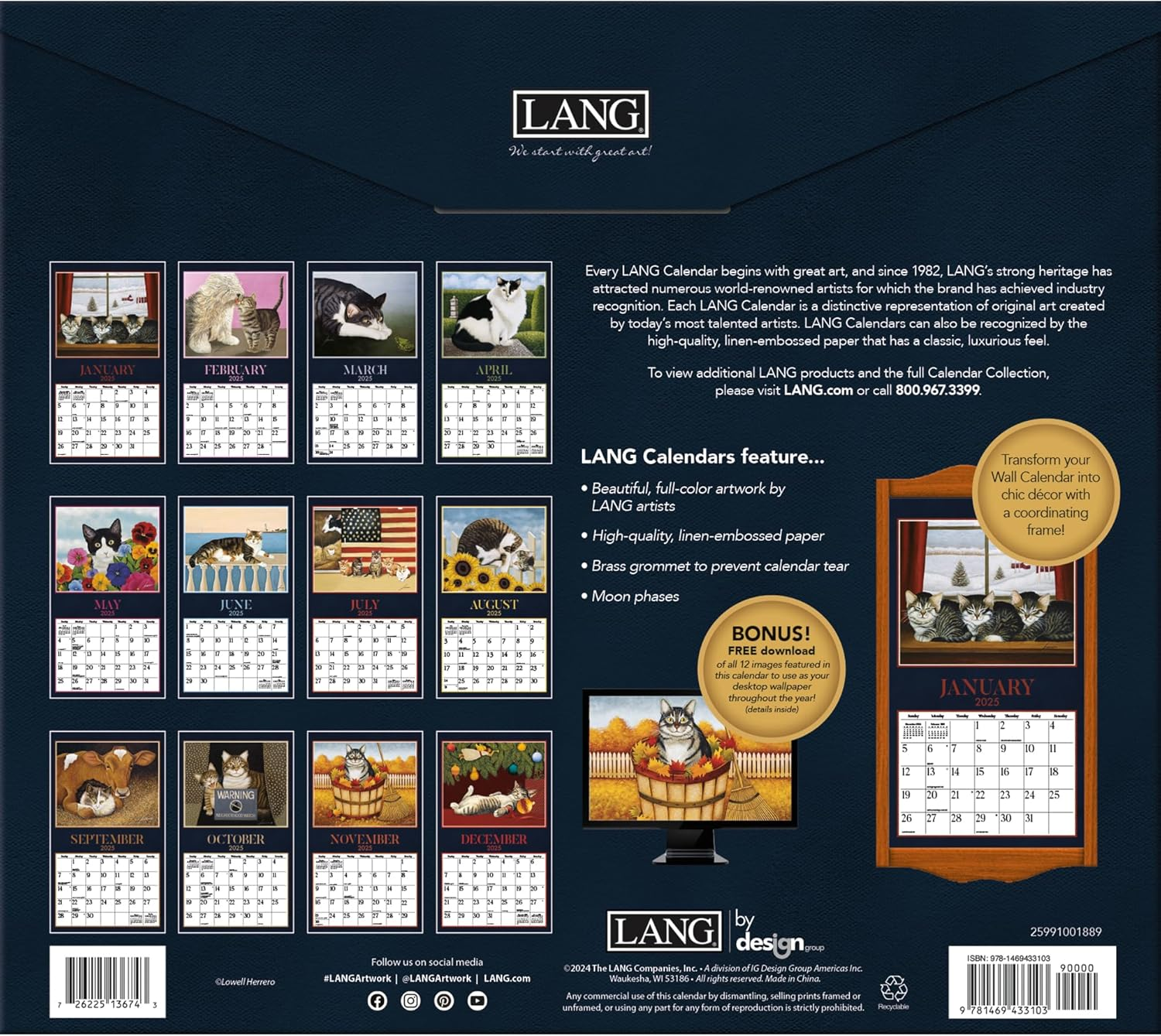 American Cat(Tm) 2025 Wall Calendar image number 5