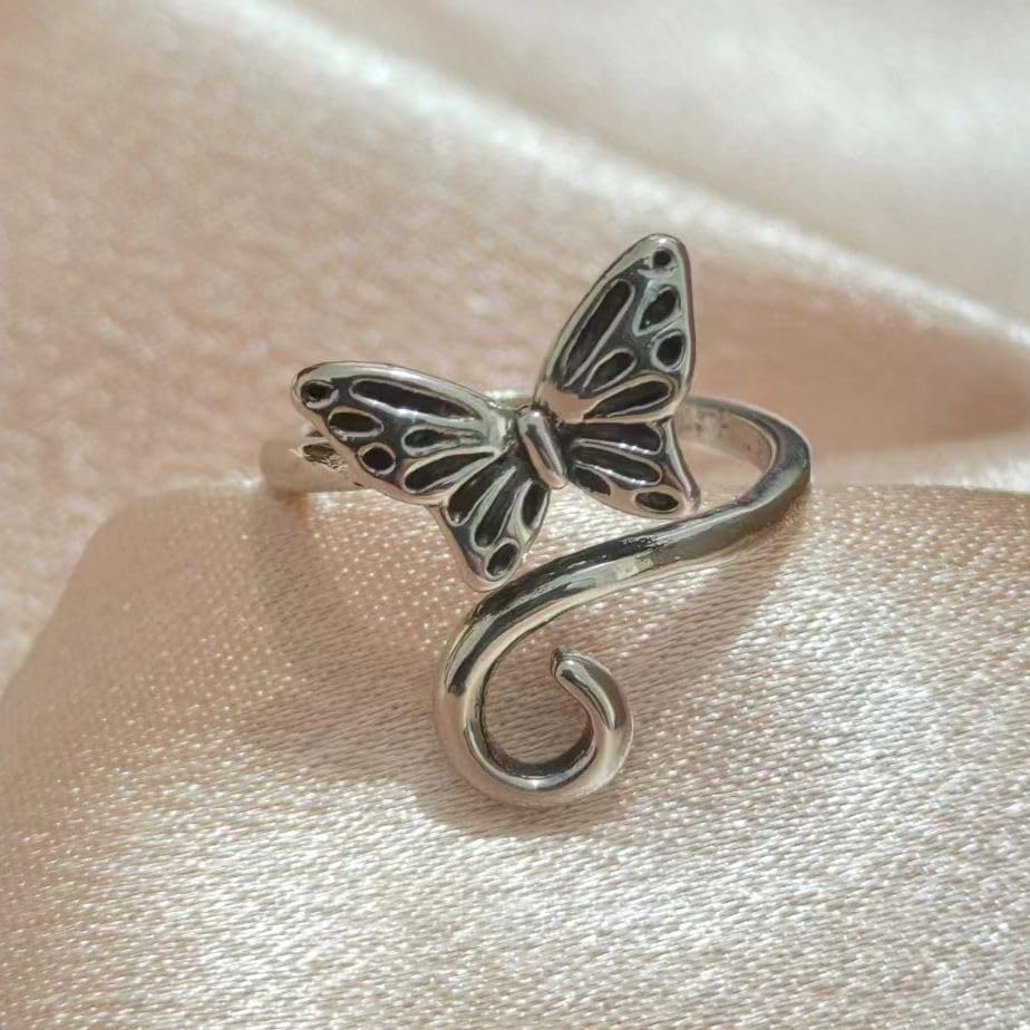 Namifin 4 Pieces Crochet Tension Ring Animals Plants Crochet Ring for Finger Adjastable Knitting Ring for Crocheting - Lovely Plants Crochet Ring Set image number 4