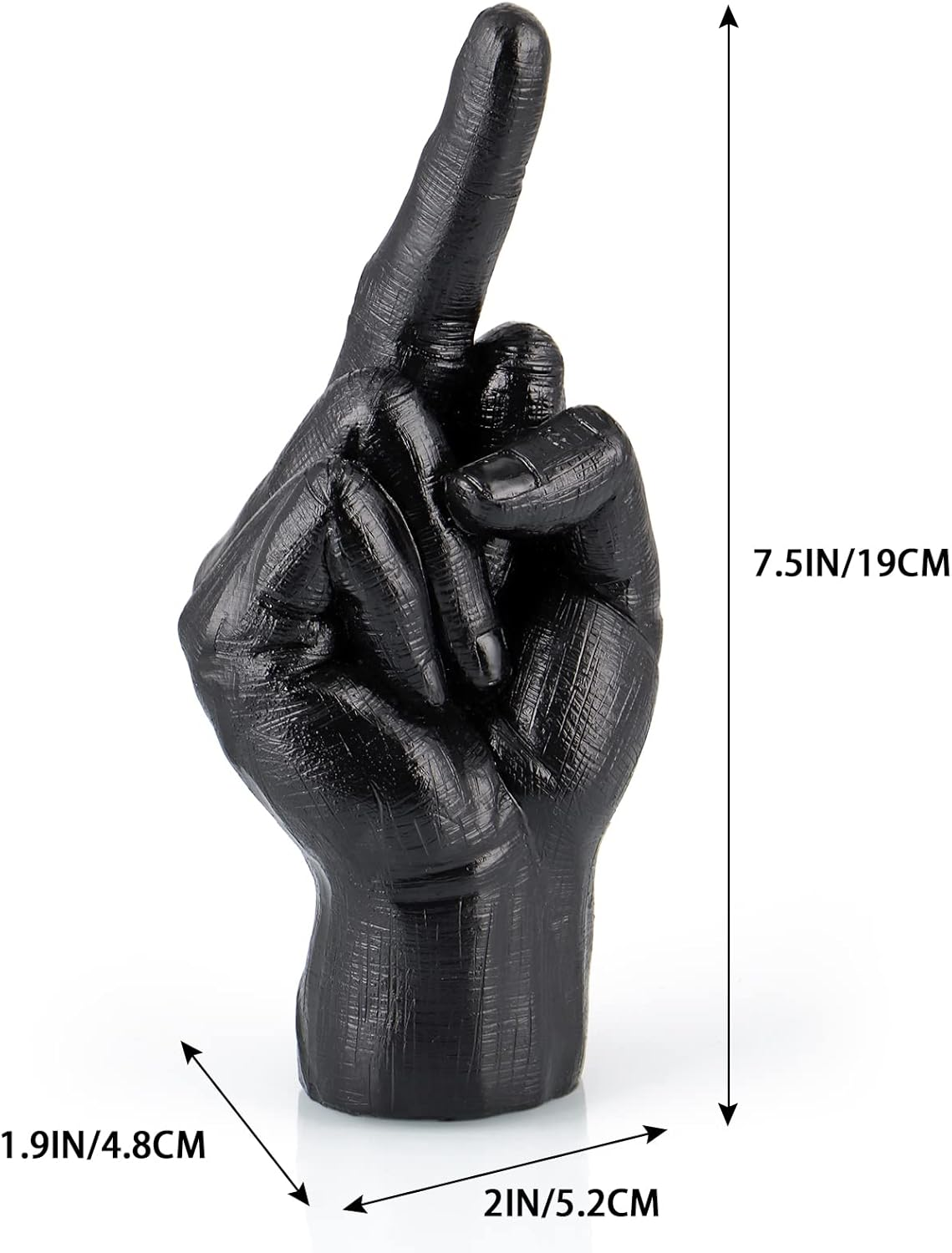 MOLIGOU Hand Gesture Desk Statues, Finger Sculpture Decor, Hand Statue Decor for Living Room, Shelf image number 4