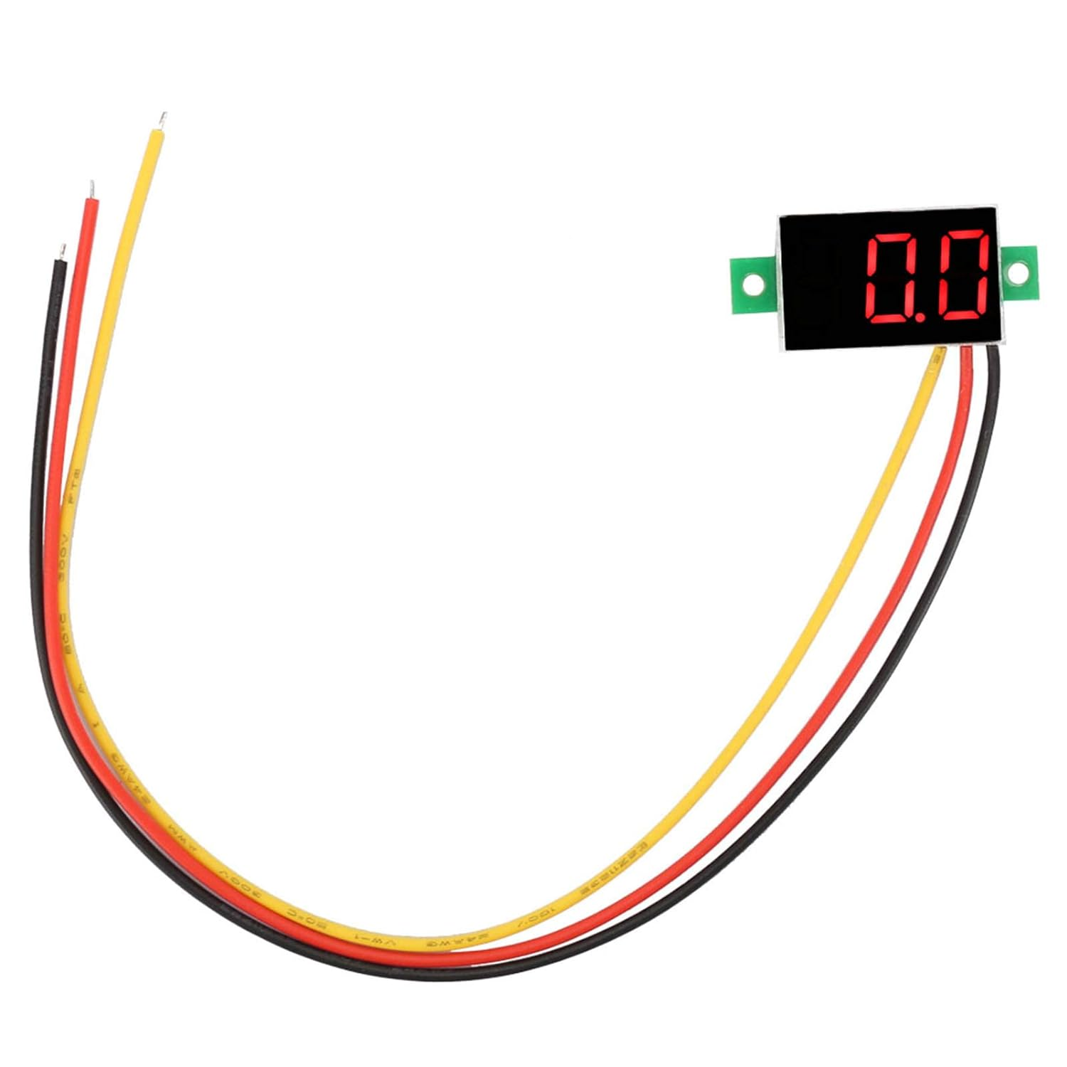 5Pcs DC 4-30V Mini Digital Voltmeter Three‑Wire LED Voltmeter Display with Reverse Polarity Protection and Accurate Pressure Measurement Voltage Tester 3 * Red1 * Blue1 * Green| Digital Display image number 2