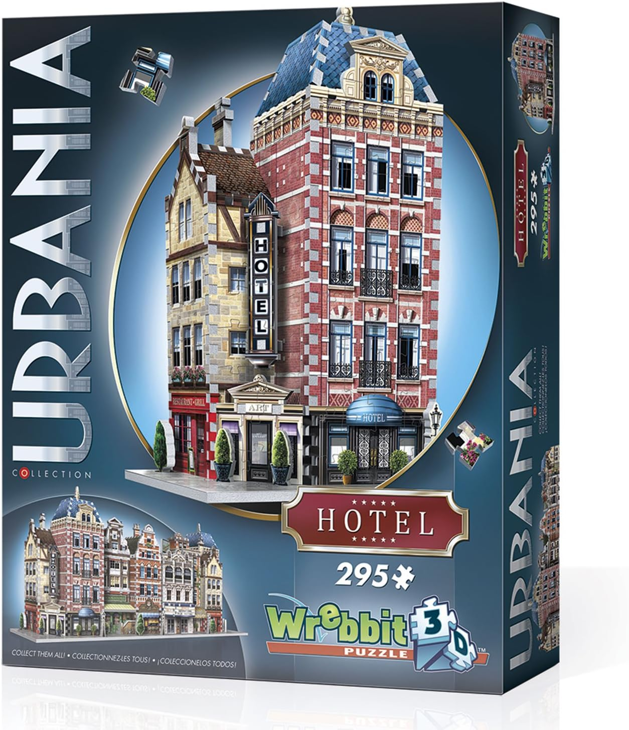 Wrebbit 3D Urbania: 3D Hotel 295 Pieces Jigsaw Puzzle image number 4