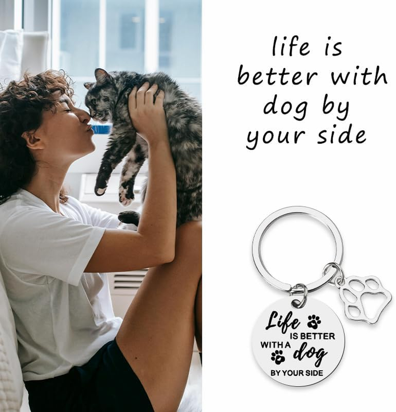 Birthday Gifts for Dog Lovers Women Men Loss of Pet Sympathy Keychian Gifts for Friends Daughter Son Christmas Bday Presents for Dog Mom Dad Owners Gifts for Bff Sisters Pet Remembrance Keychain image number 2