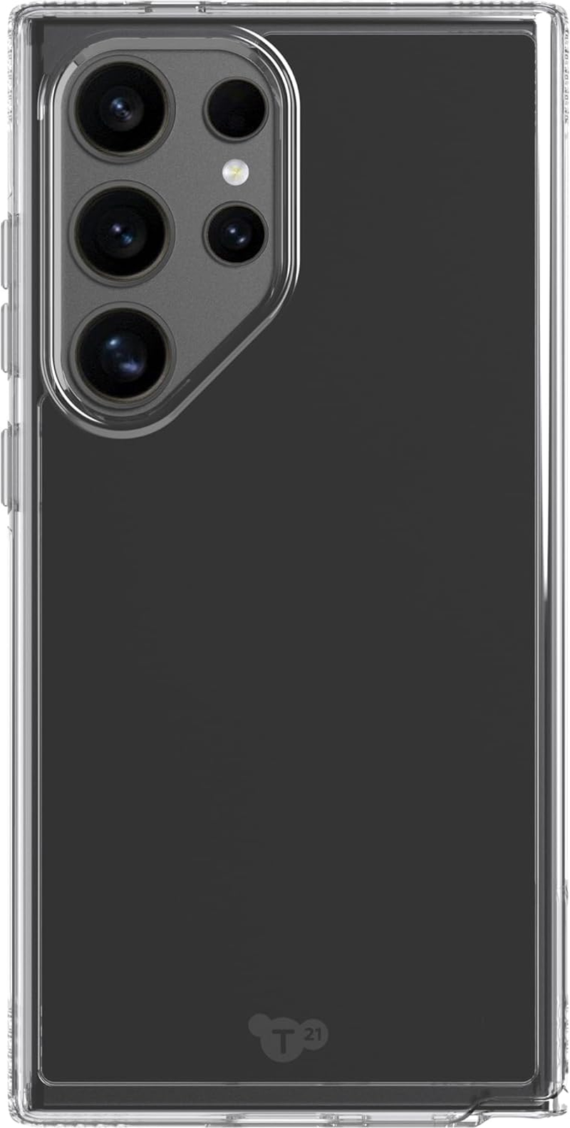 Tech21 Evo Clear for Samsung S24 Ultra - Protective Mobile Phone Case Cover, Scratch-Resistant Shockproof - Clear